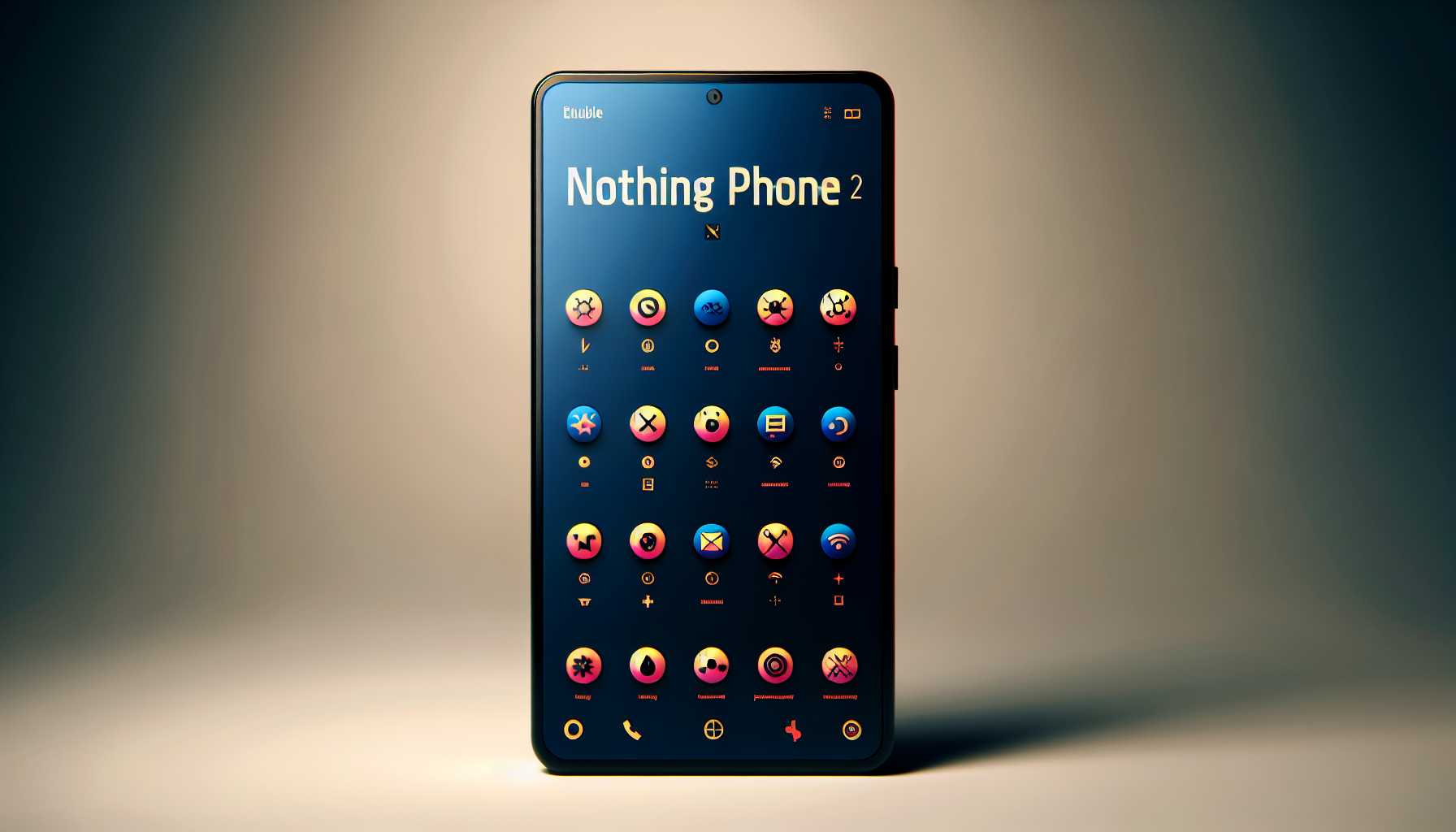 Nothing Phone 2 with unique glyph interface