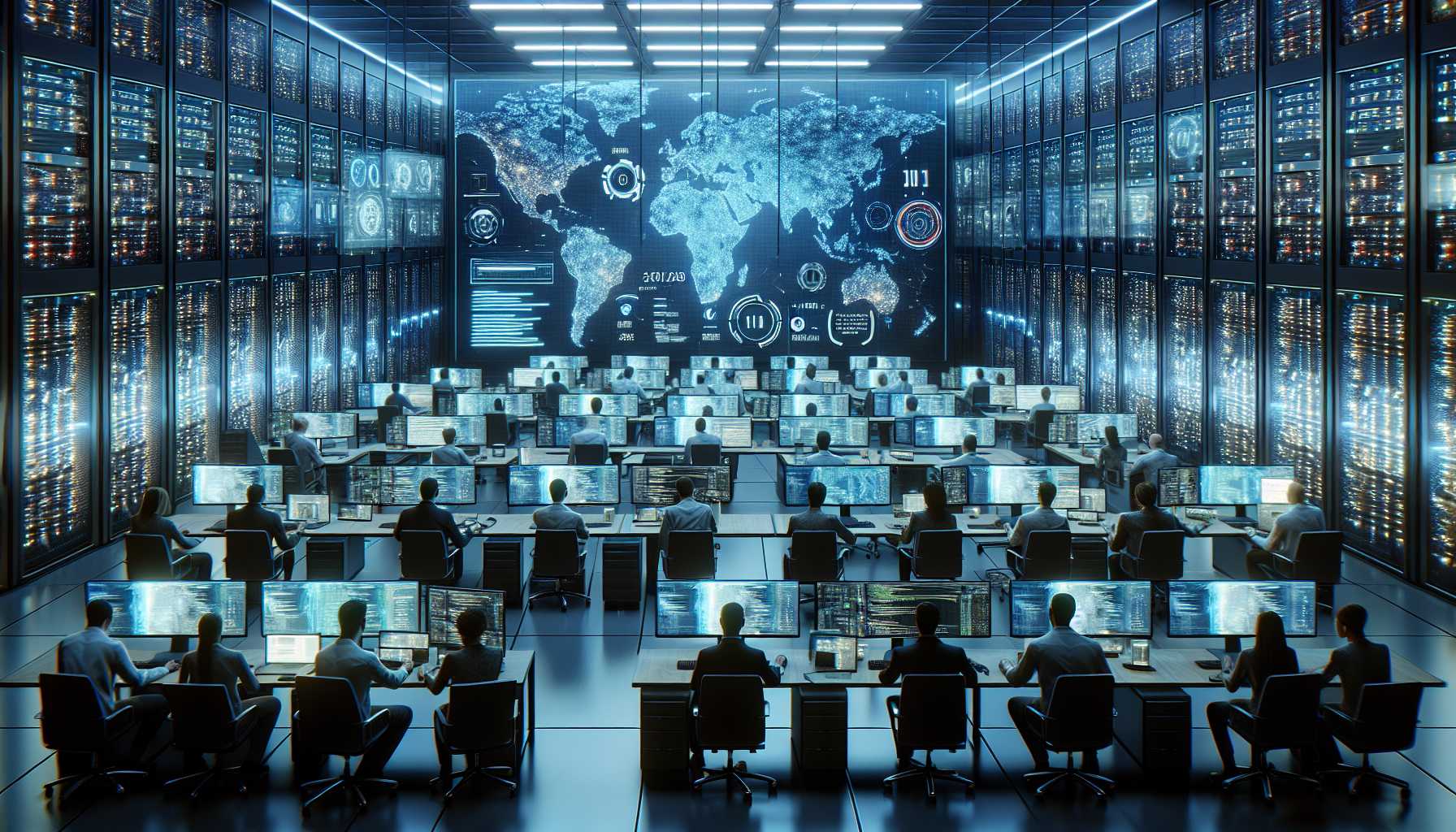 high tech cybersecurity operations center