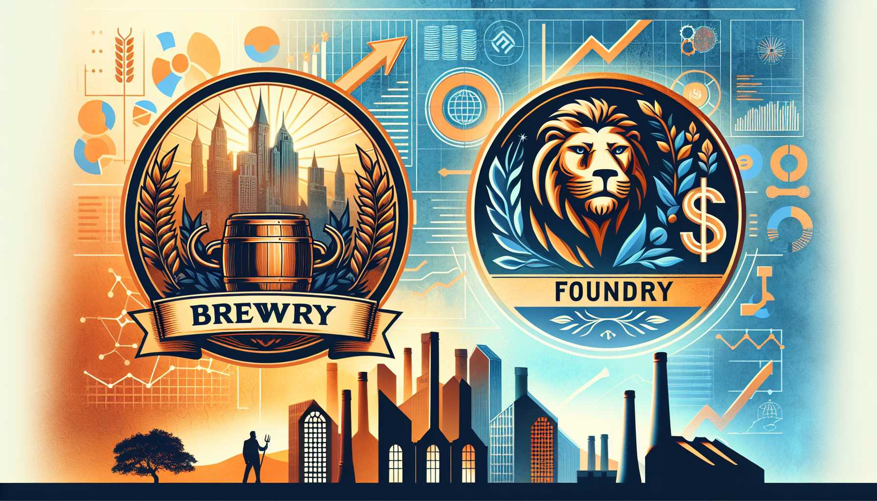 Homebrew and Foundry Group logos on a venture capital landscape background