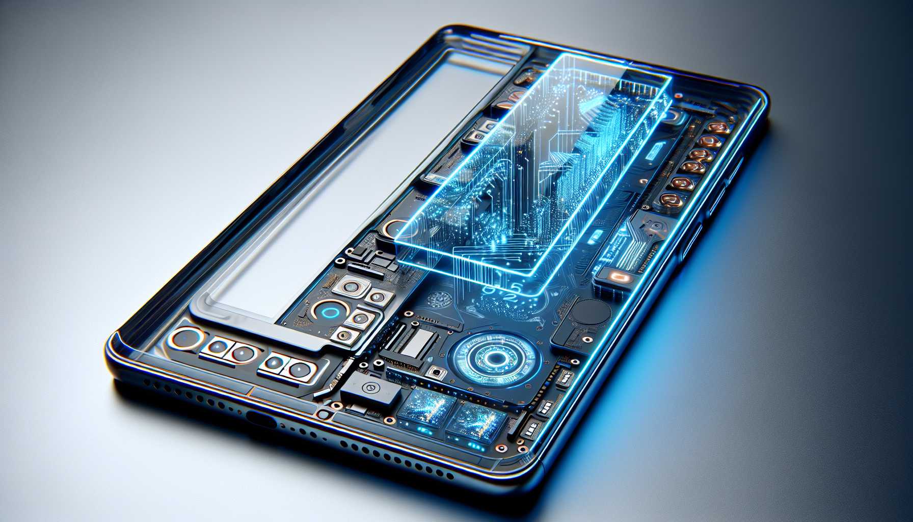 Smartphone with transparent design and LED Glyph strips