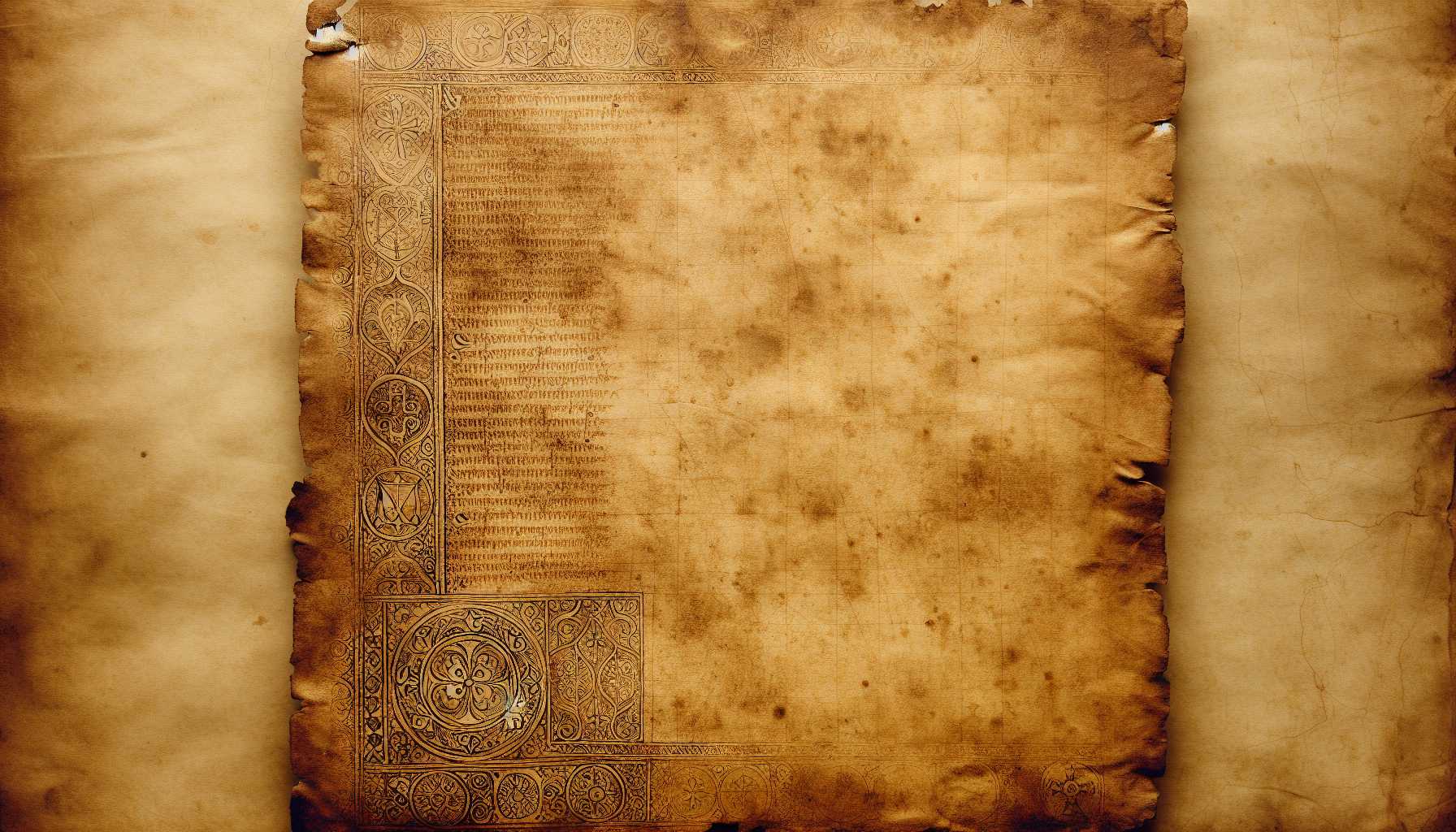 an old parchment with a medieval watermark