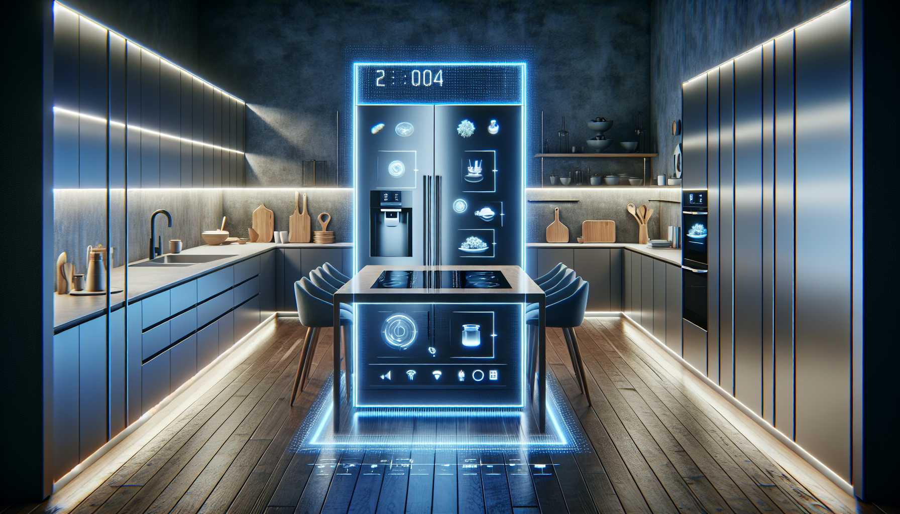 Smart kitchen appliance in a modern kitchen