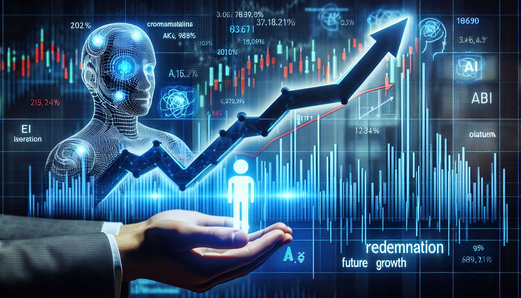 Graph illustrating Nvidia's stock market redemption and future growth in AI