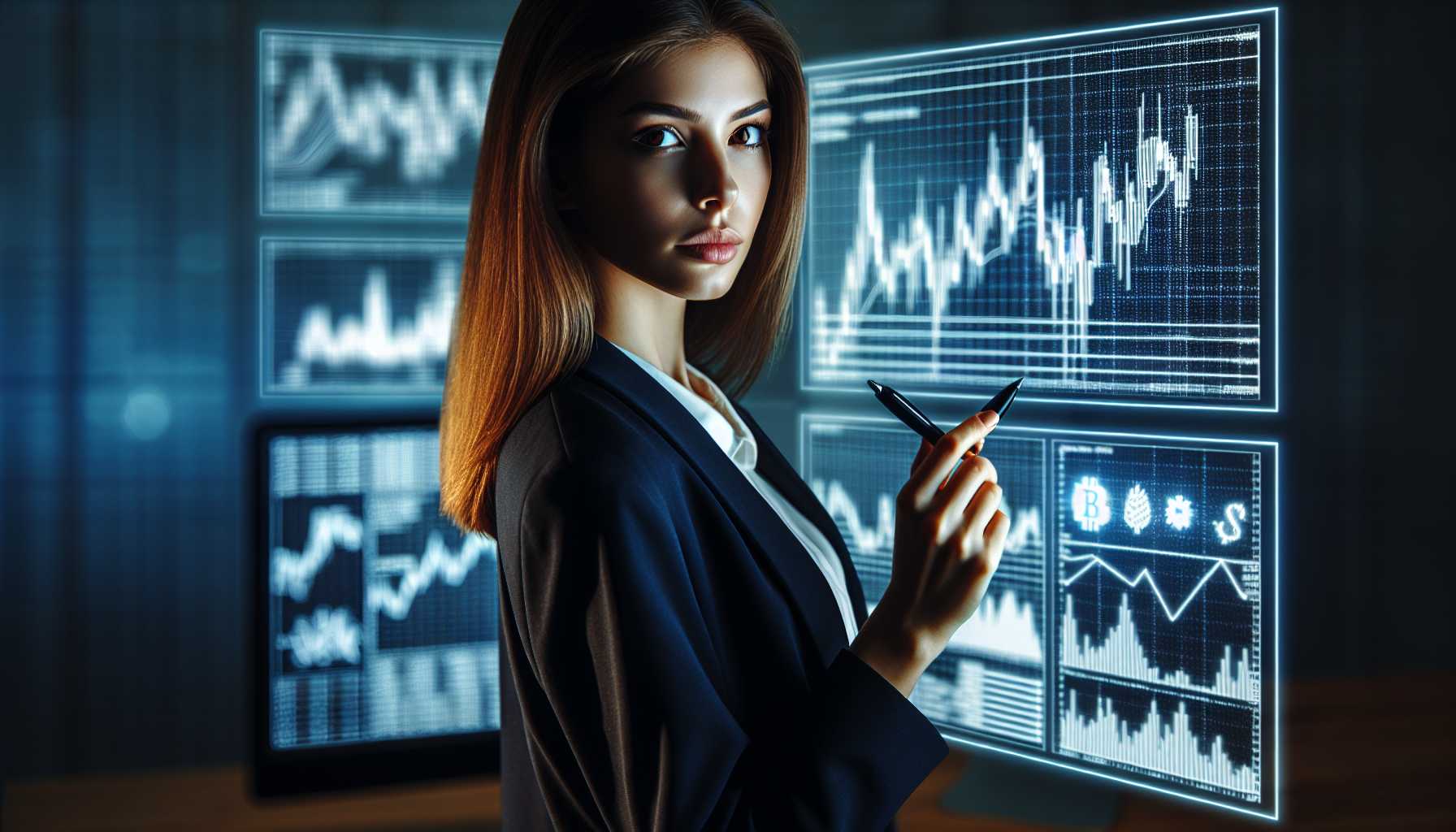 Cathie Wood calculating Bitcoin value charts and financial projections