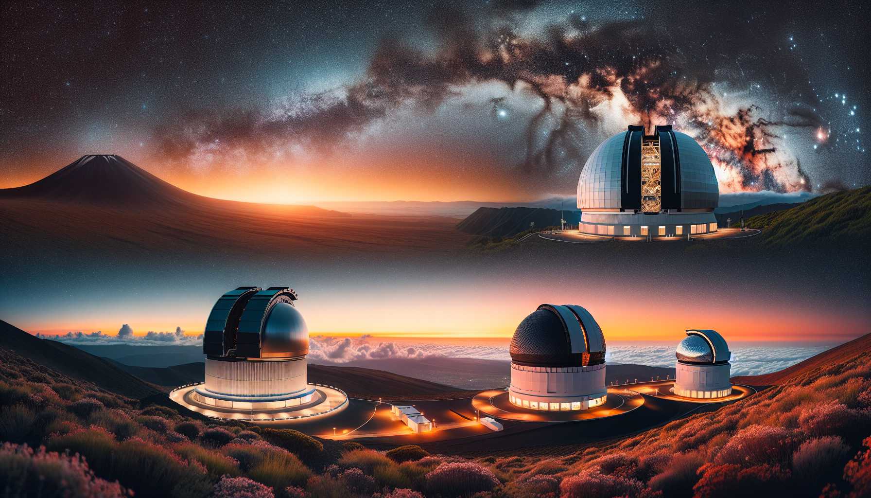 advanced telescopes at the observatories in Chile and Hawaii