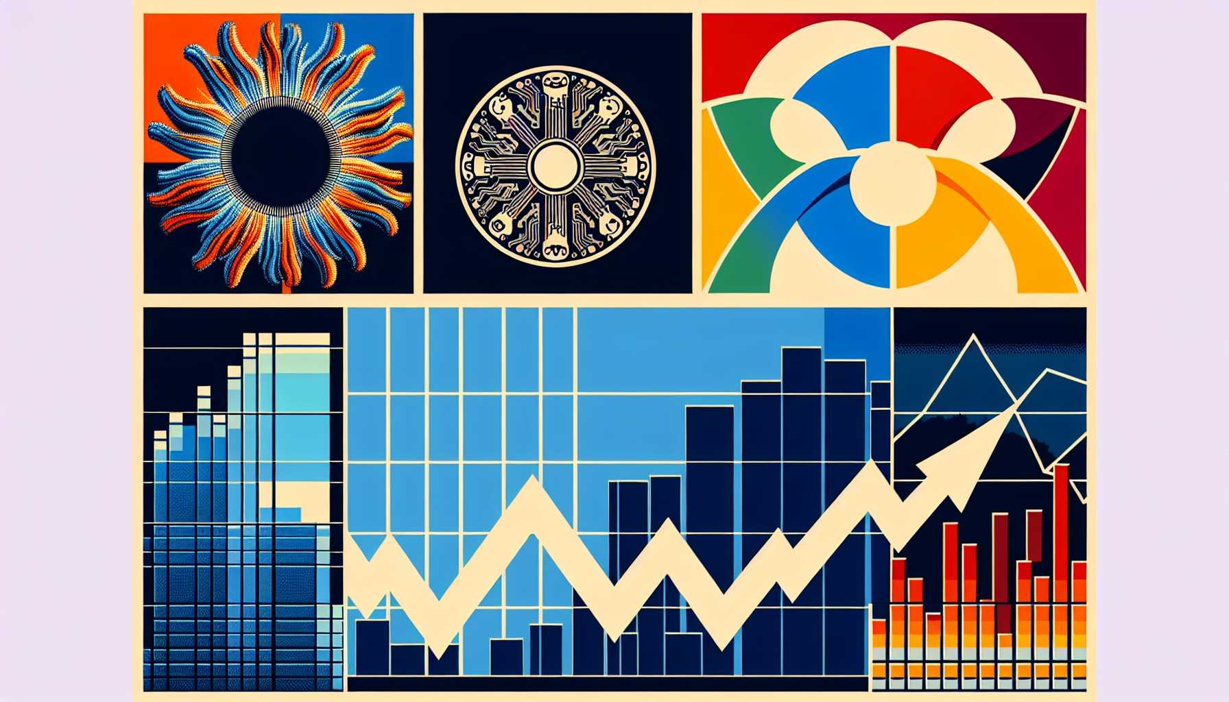 A collage of Super Micro Computer, ASML, and Meta Platforms logos with stock graphs