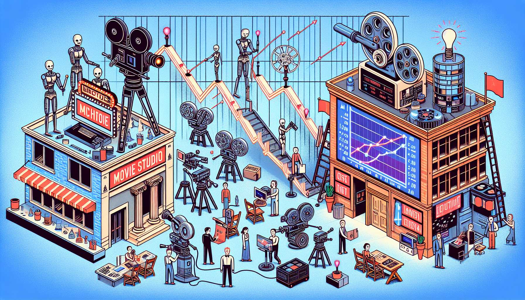 Economic impact of AI on traditional movie studios