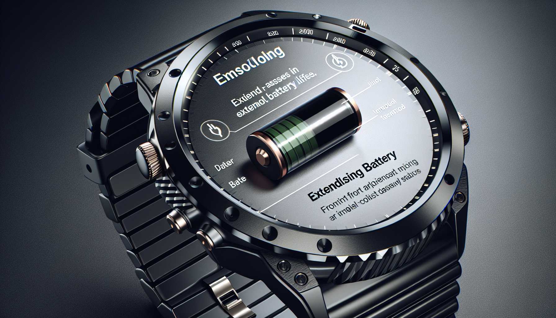 smartwatch with extended battery life feature