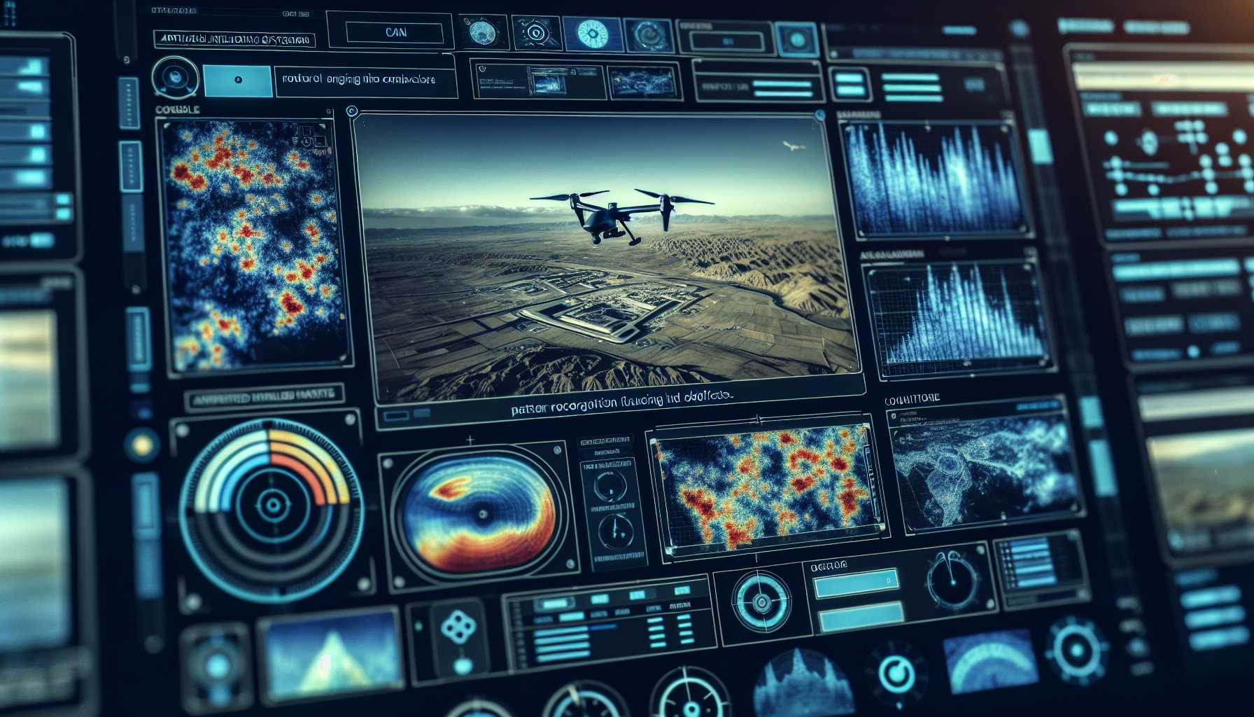 artificial intelligence military interface visualizing drone footage