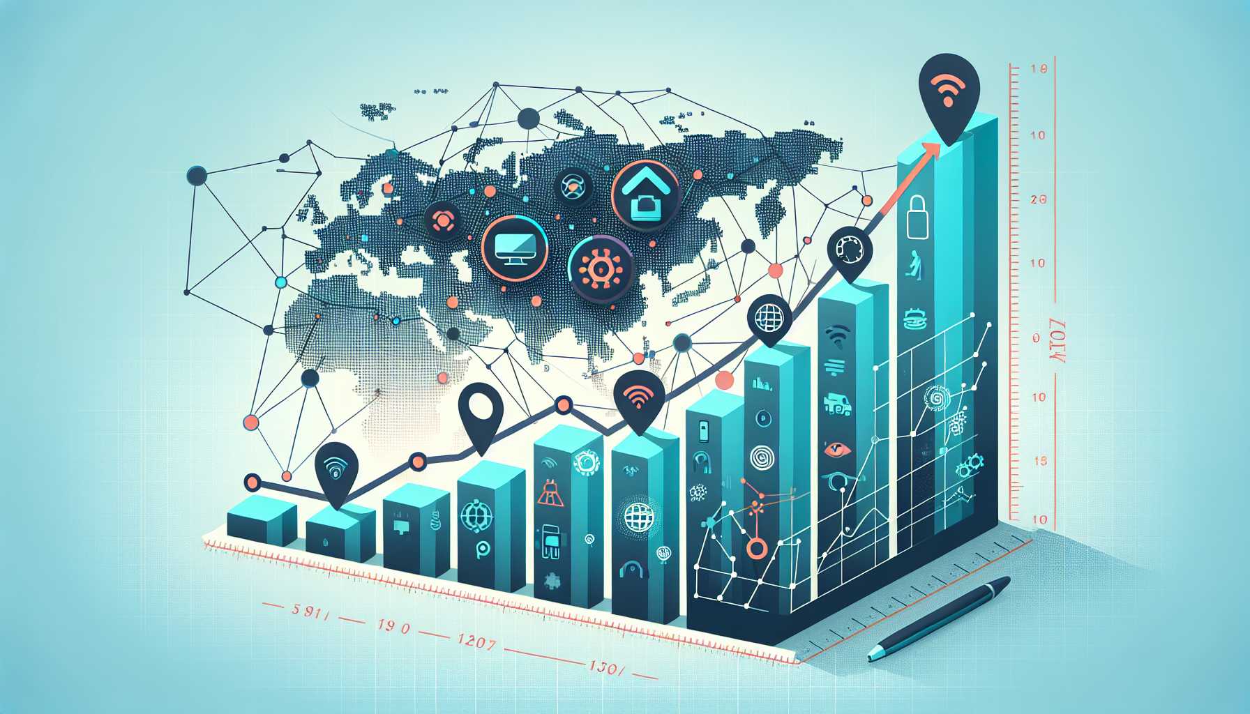 a graph showing the growth of IoT devices in Russia