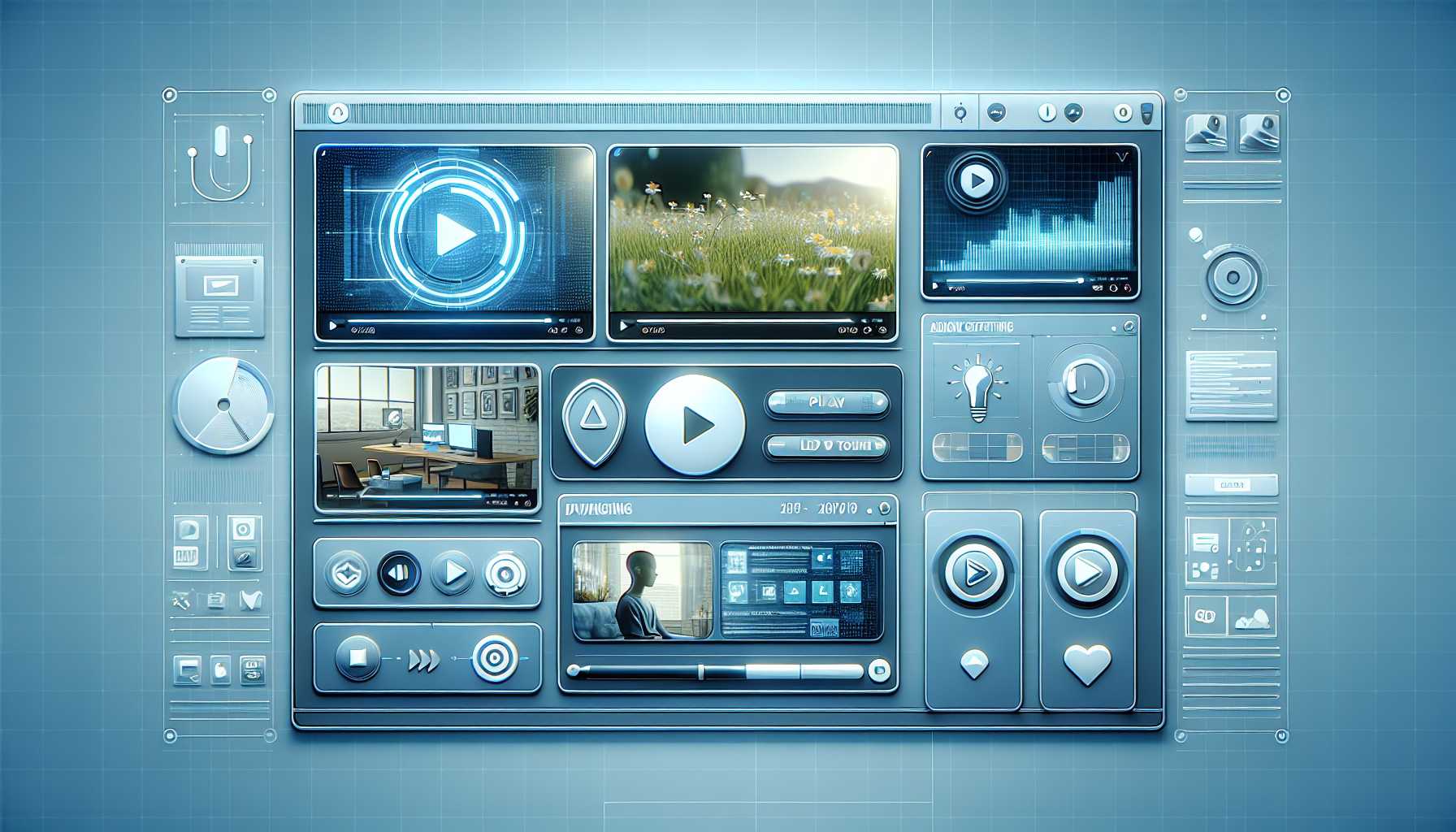 updated modern video ad server platform interface