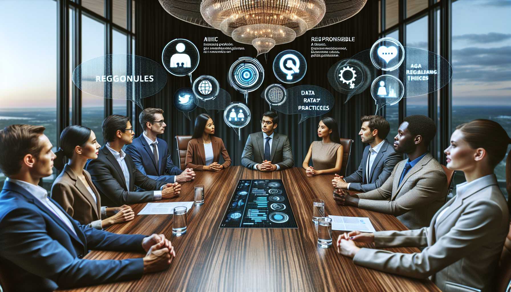 investors discussing responsible AI in a meeting