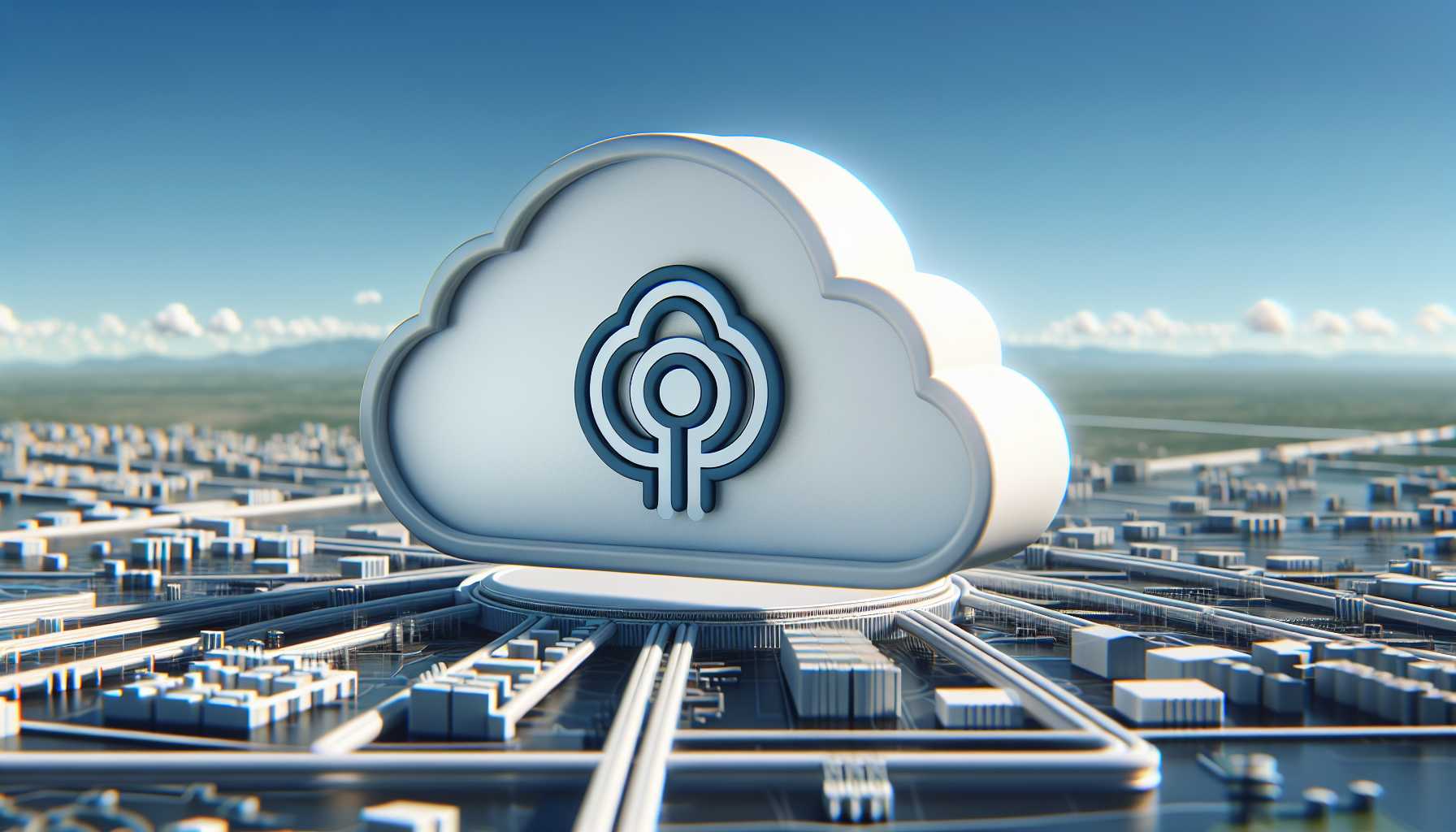 DigitalOcean logo emblazoned on a cloud representing cloud computing services
