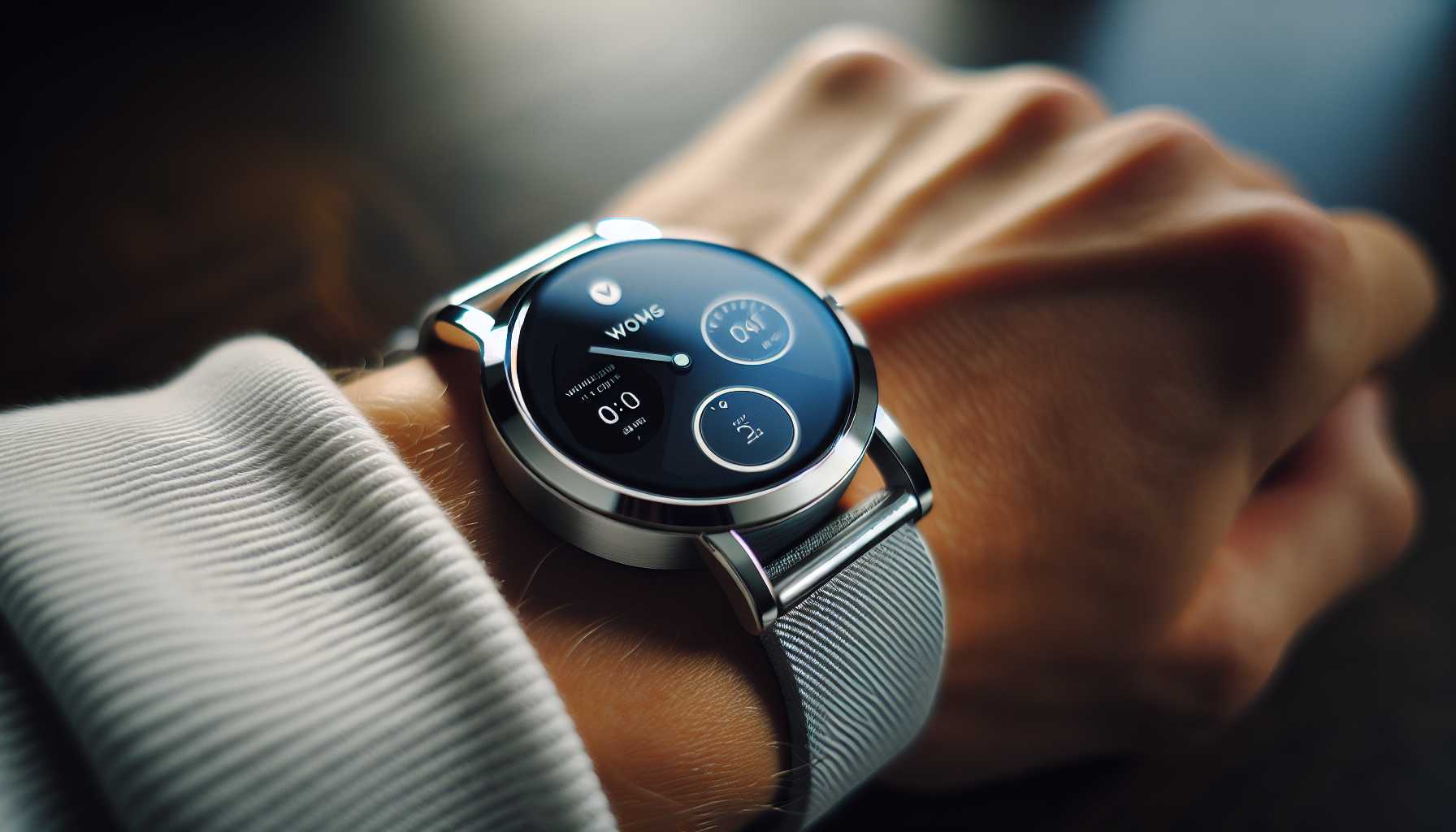 elegant Withings ScanWatch on a wrist