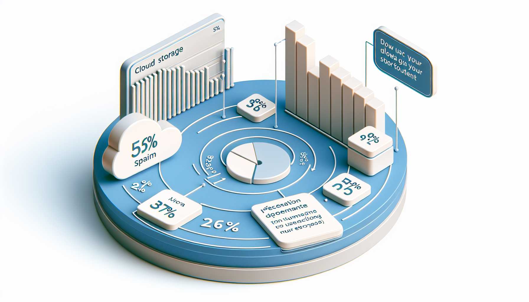 Graph showing the percentage of internet users in Spain who use cloud storage for personal documents