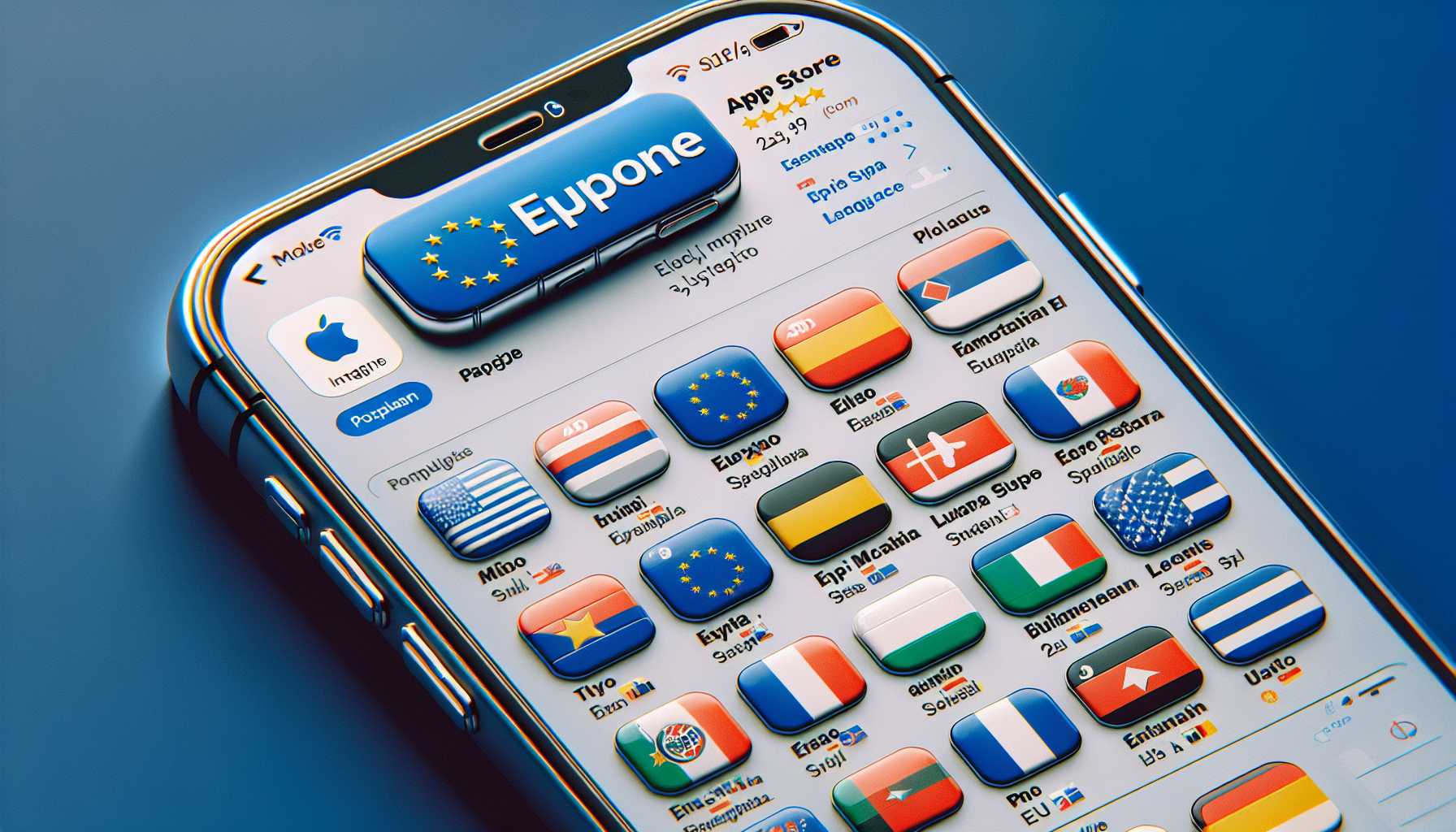 Third-party app store on an iPhone screen in EU region