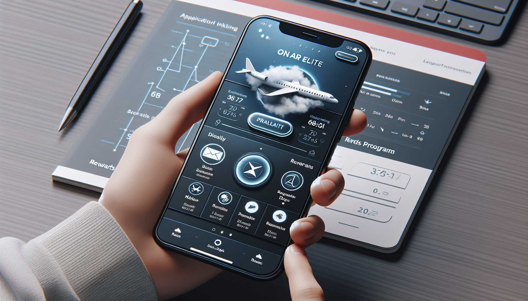 OneAir Elite Plan app interface on a smartphone