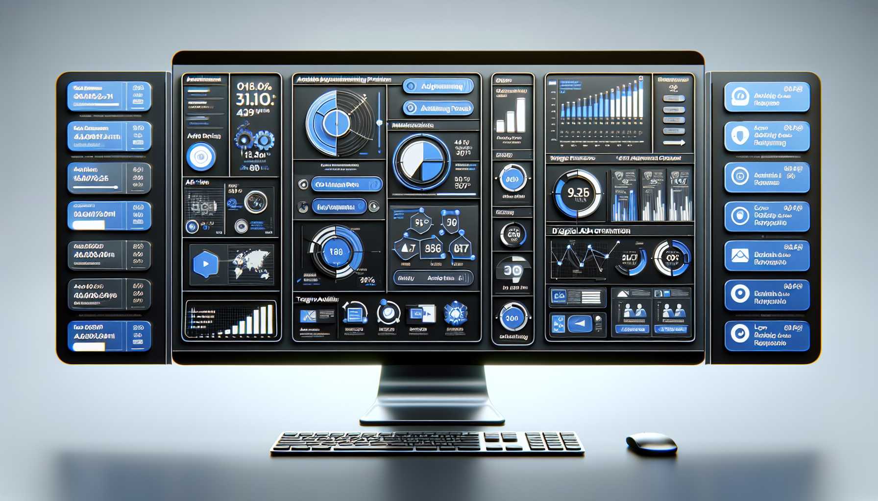 digital advertising platform interface on a computer screen