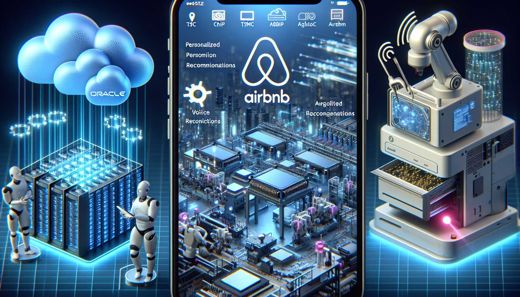 Oracle cloud, TSMC chip factory, Airbnb app with AI features