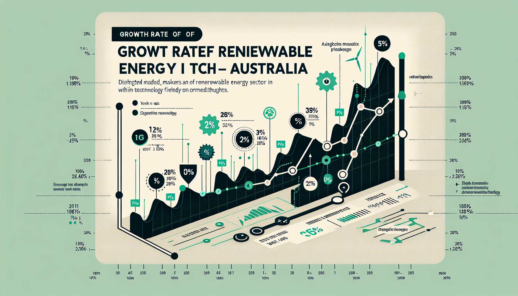 Growth rate of the renewable energy sector in tech in Australia