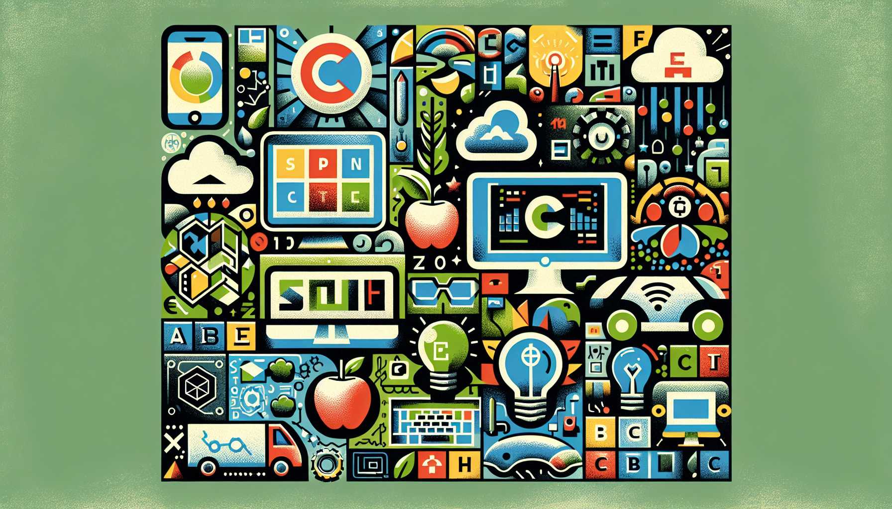 Collage of tech logos Microsoft, Apple, Nvidia, Amazon, Alphabet, Meta Platforms, Tesla