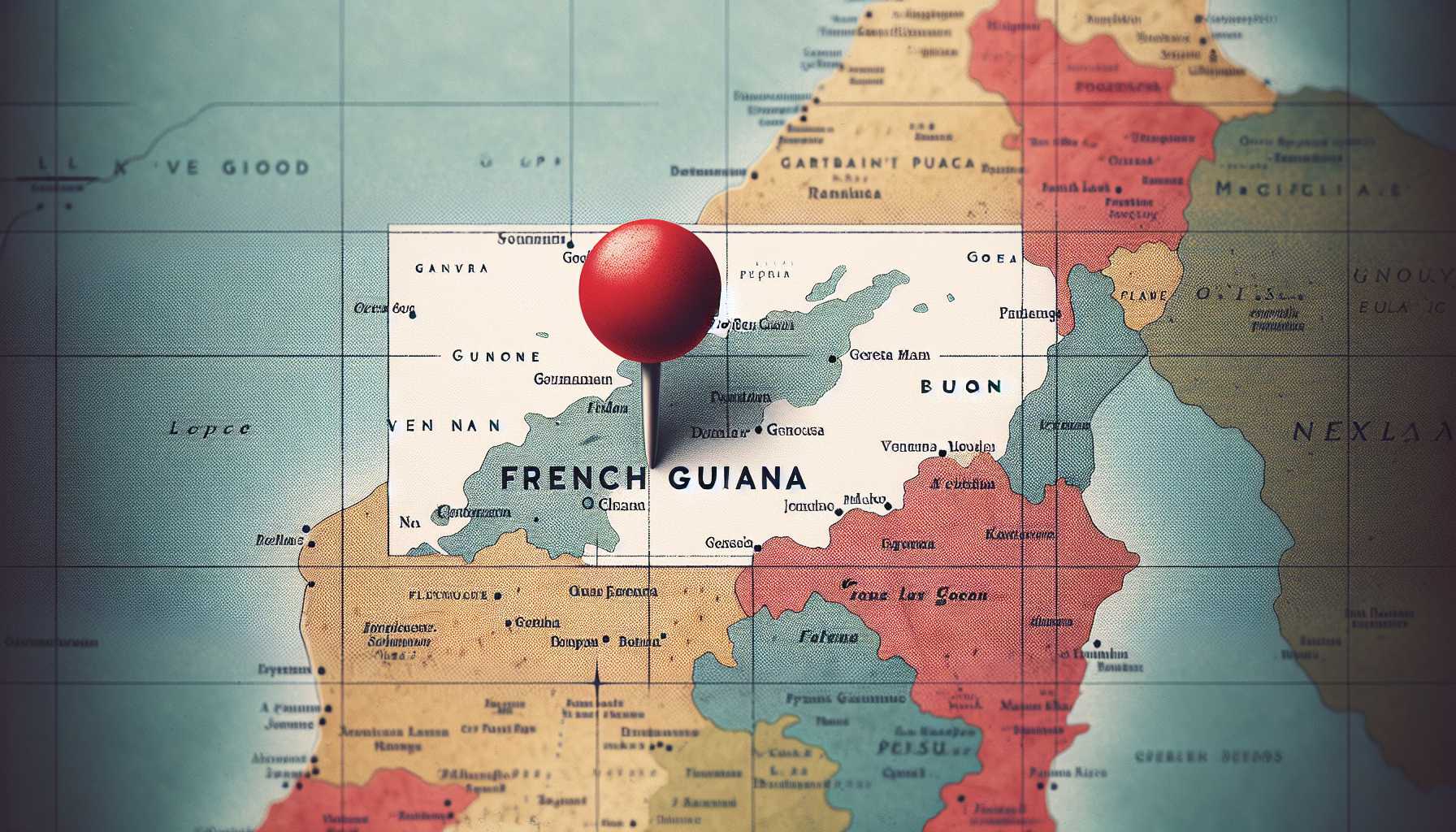 French Guiana map