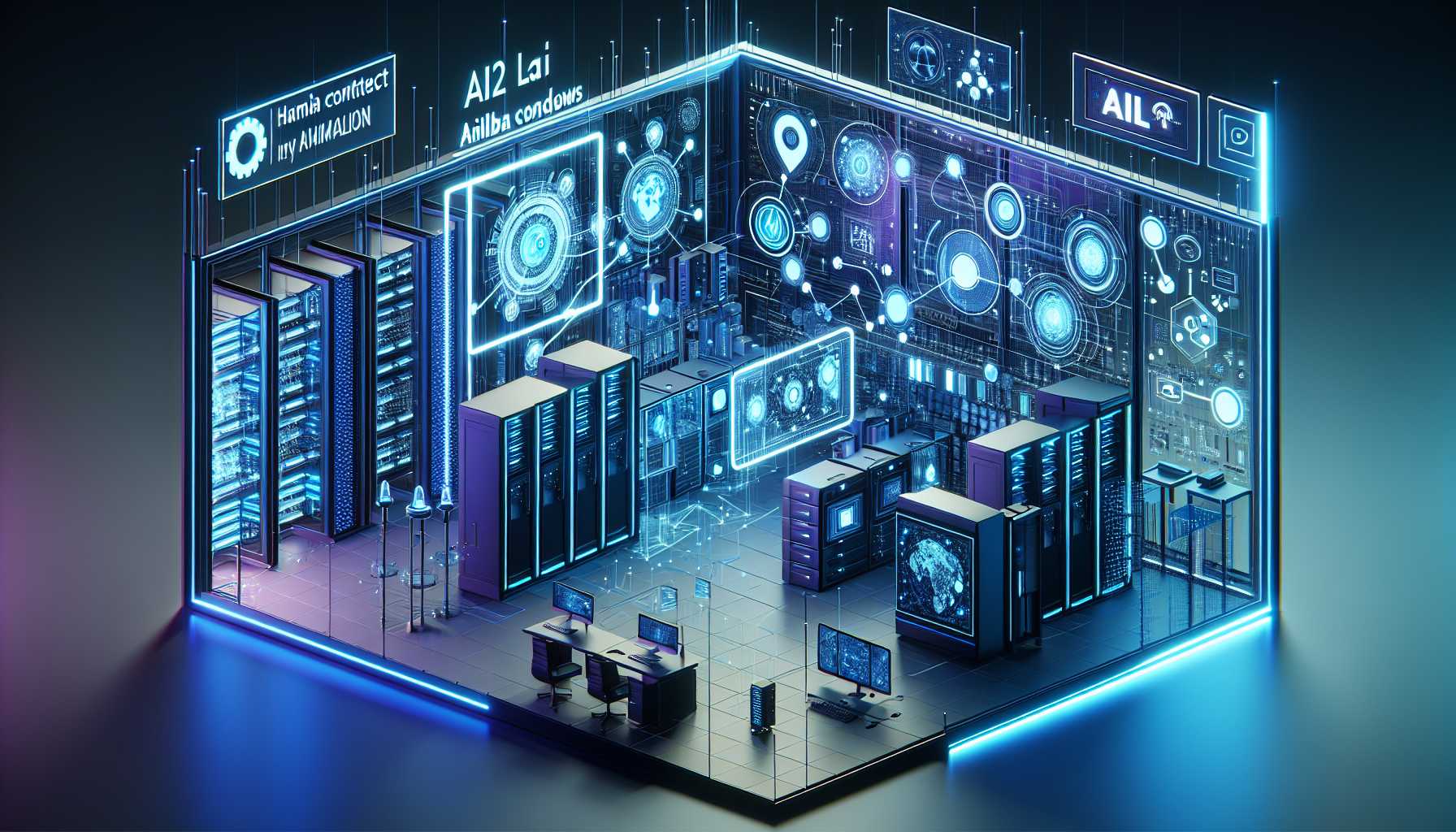 illustration of AI21 Labs Jamba context windows in a tech environment