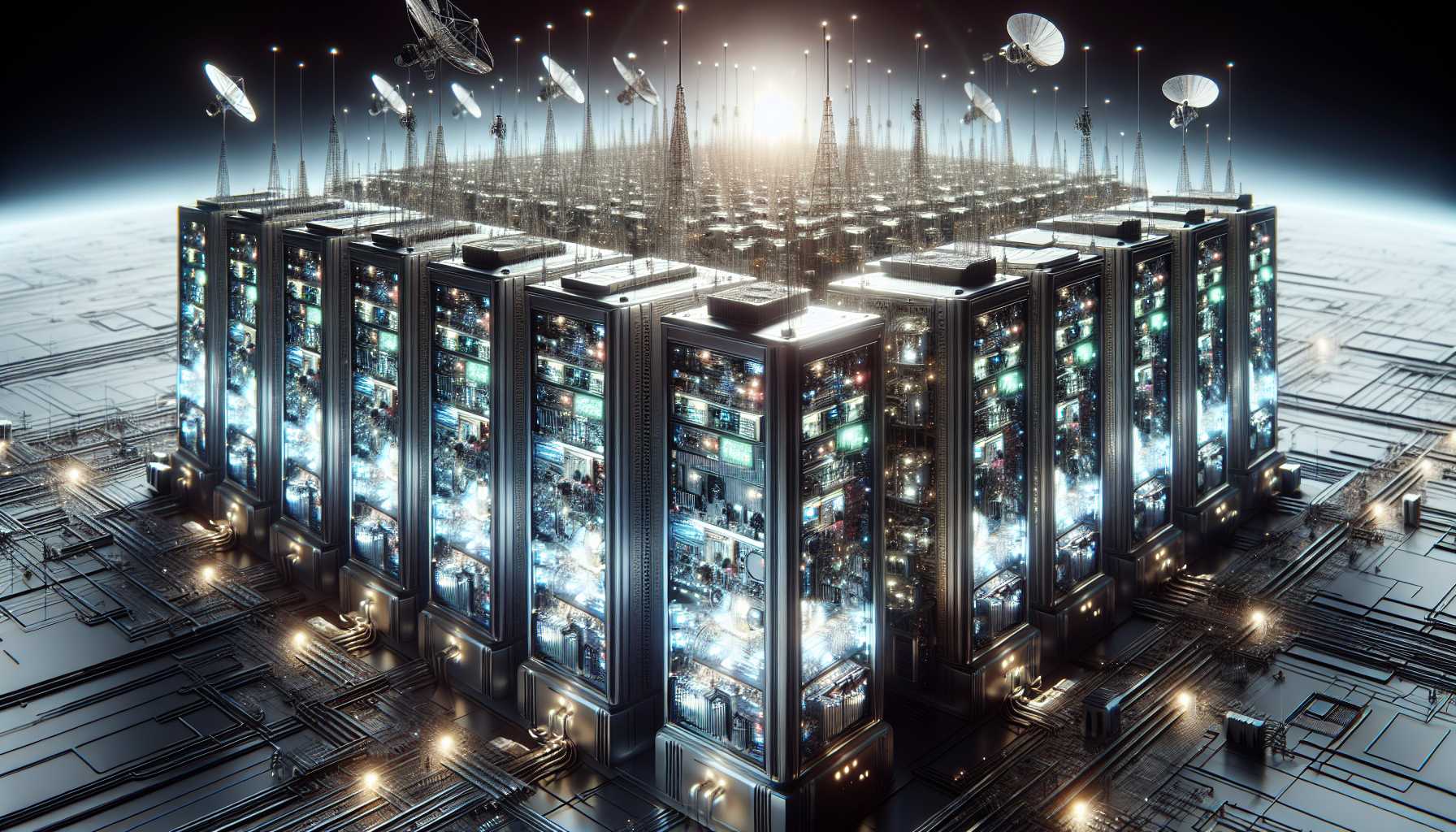 giant AI processing units powering global networks