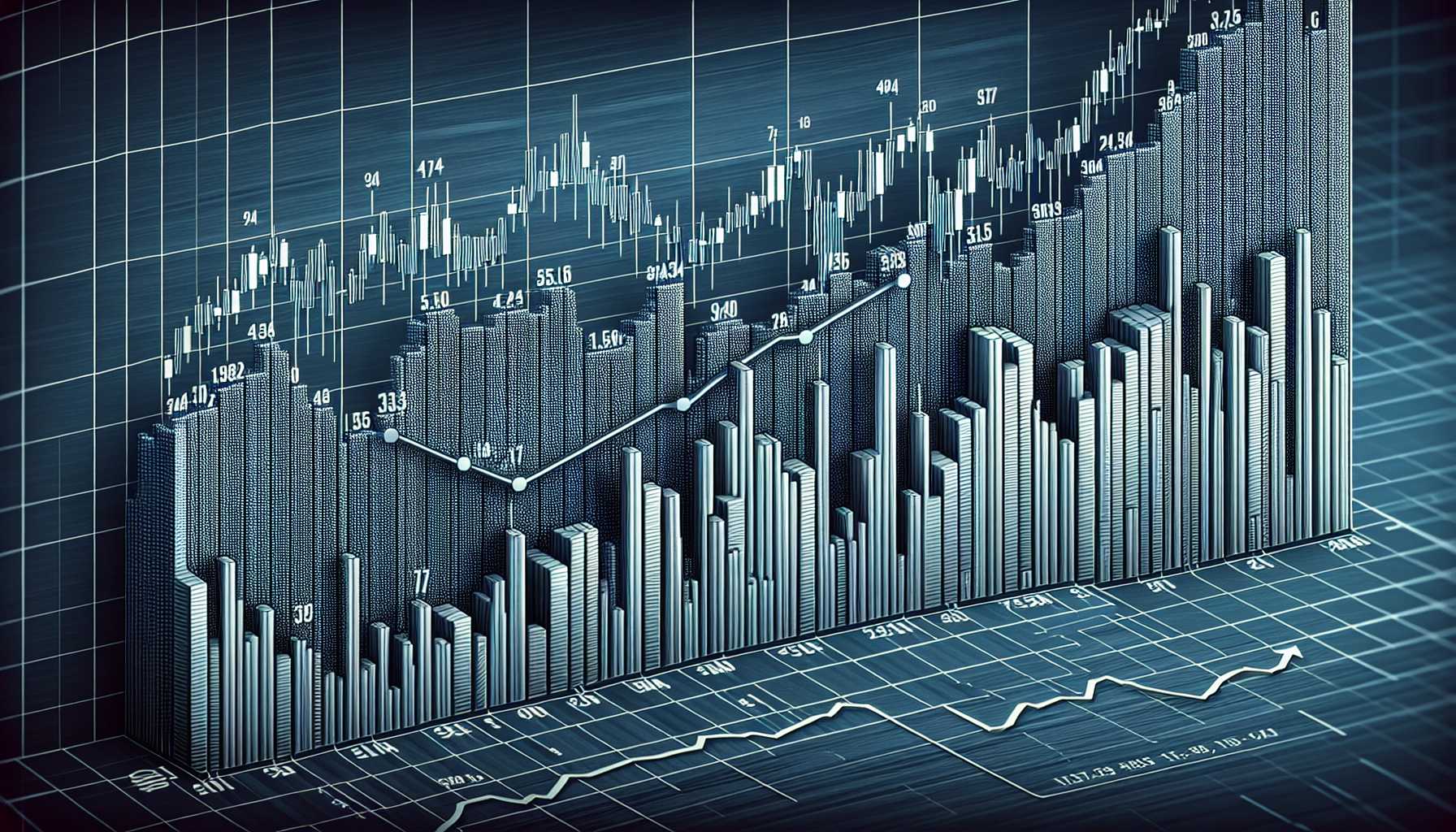 Nasdaq Composite stock market index chart showing growth