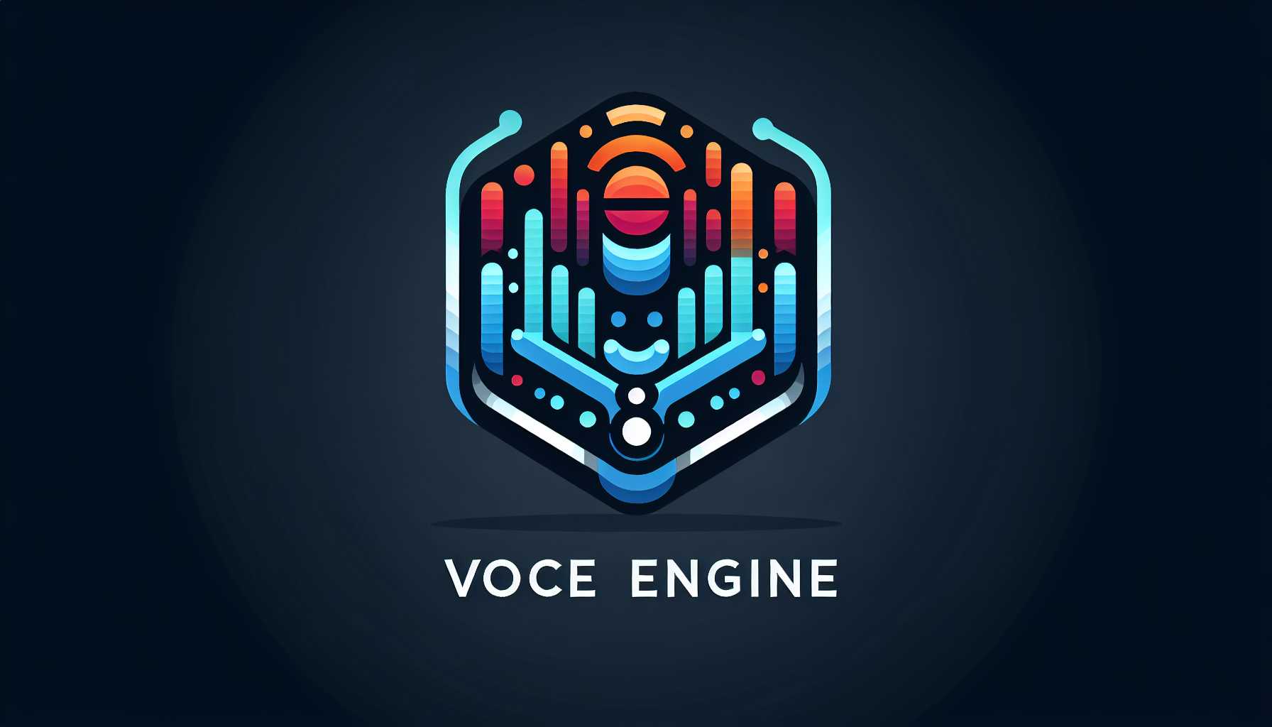 the logo of OpenAI Voice Engine with waveform graphics symbolizing audio technology