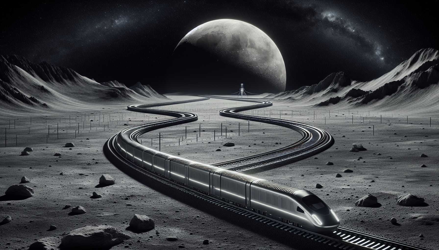 DARPA LunA-10 lunar railroad conceptualization