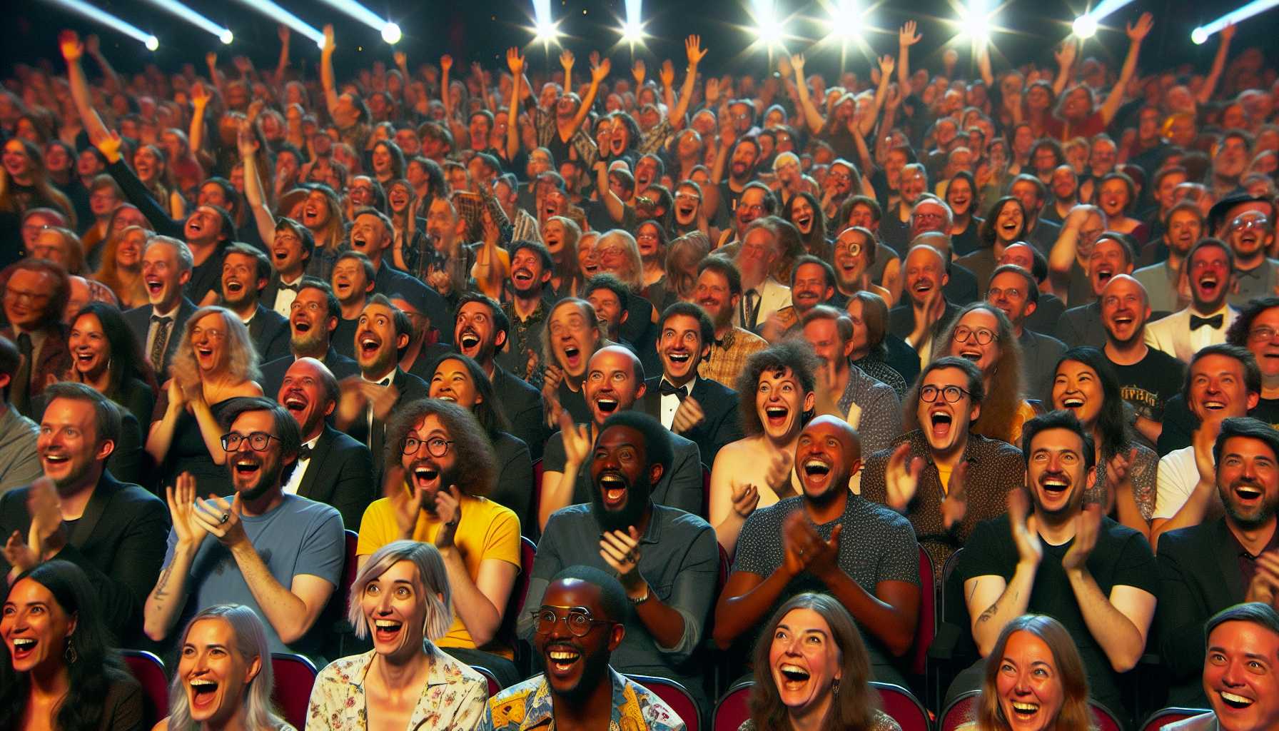 excited crowd at a sci-fi and fantasy awards ceremony