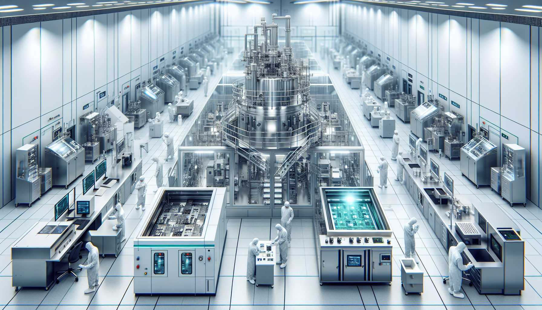 a state-of-the-art semiconductor fabrication plant