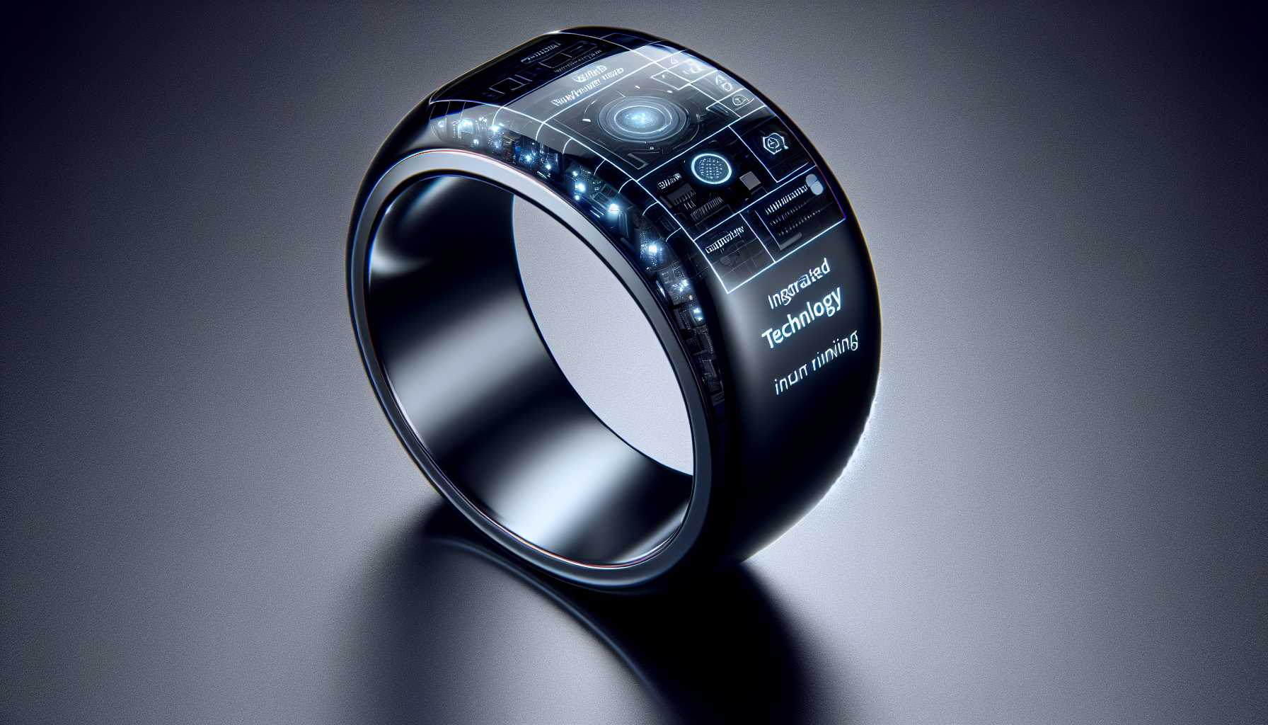 a sleek smart ring infused with technology
