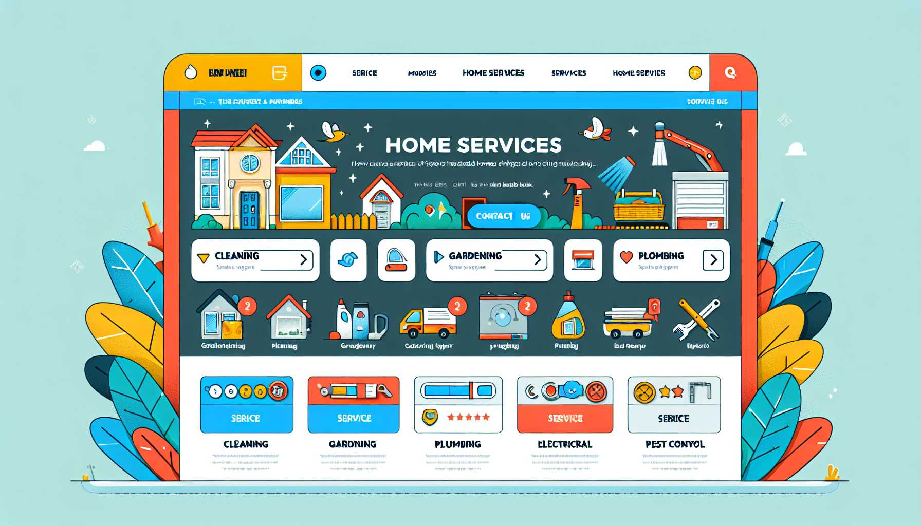 Brunei Home Services website screenshot