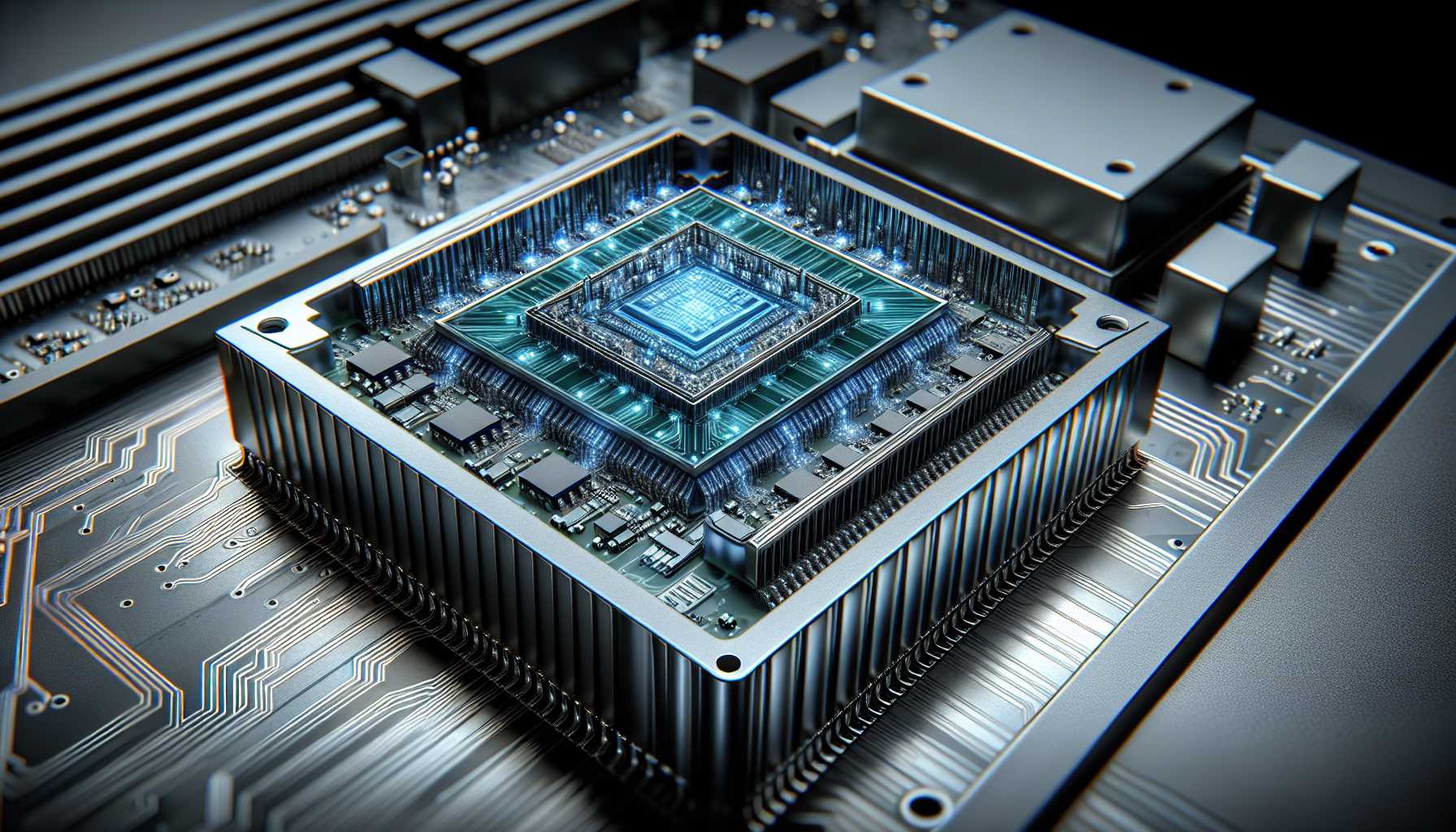 specialized AI microchip on an edge device