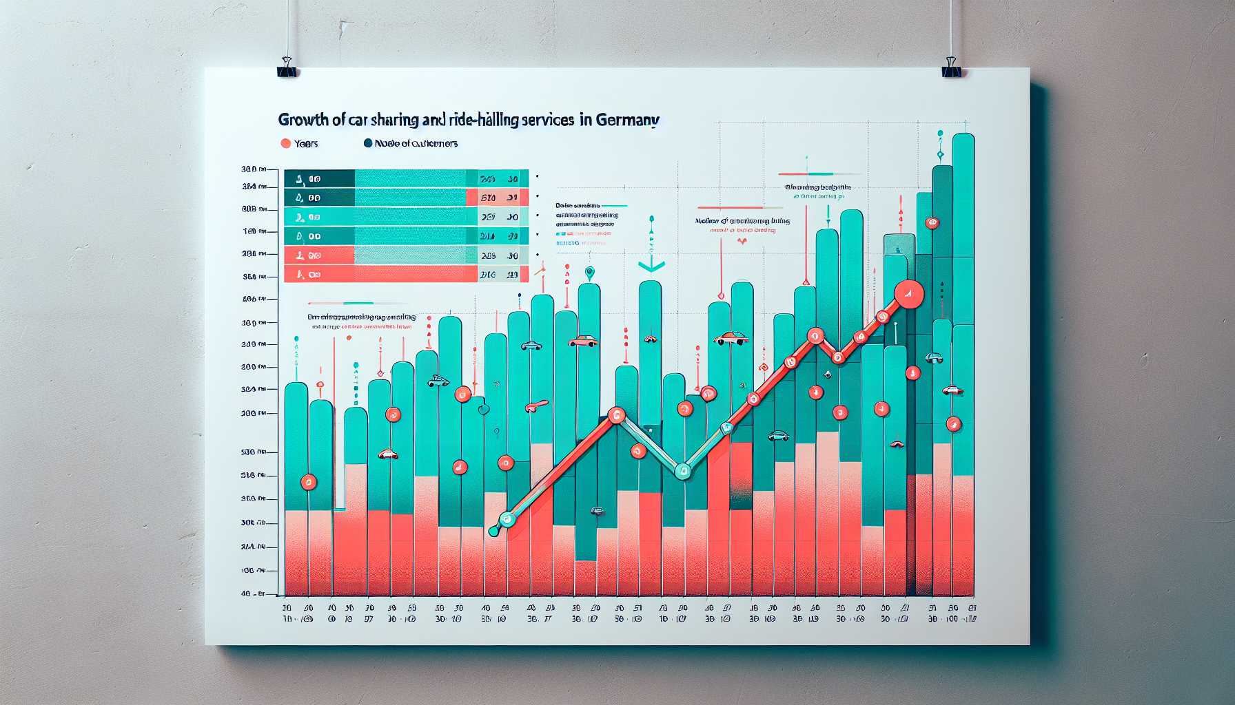 a graph showing the growth of car sharing and ride-hailing services in Germany