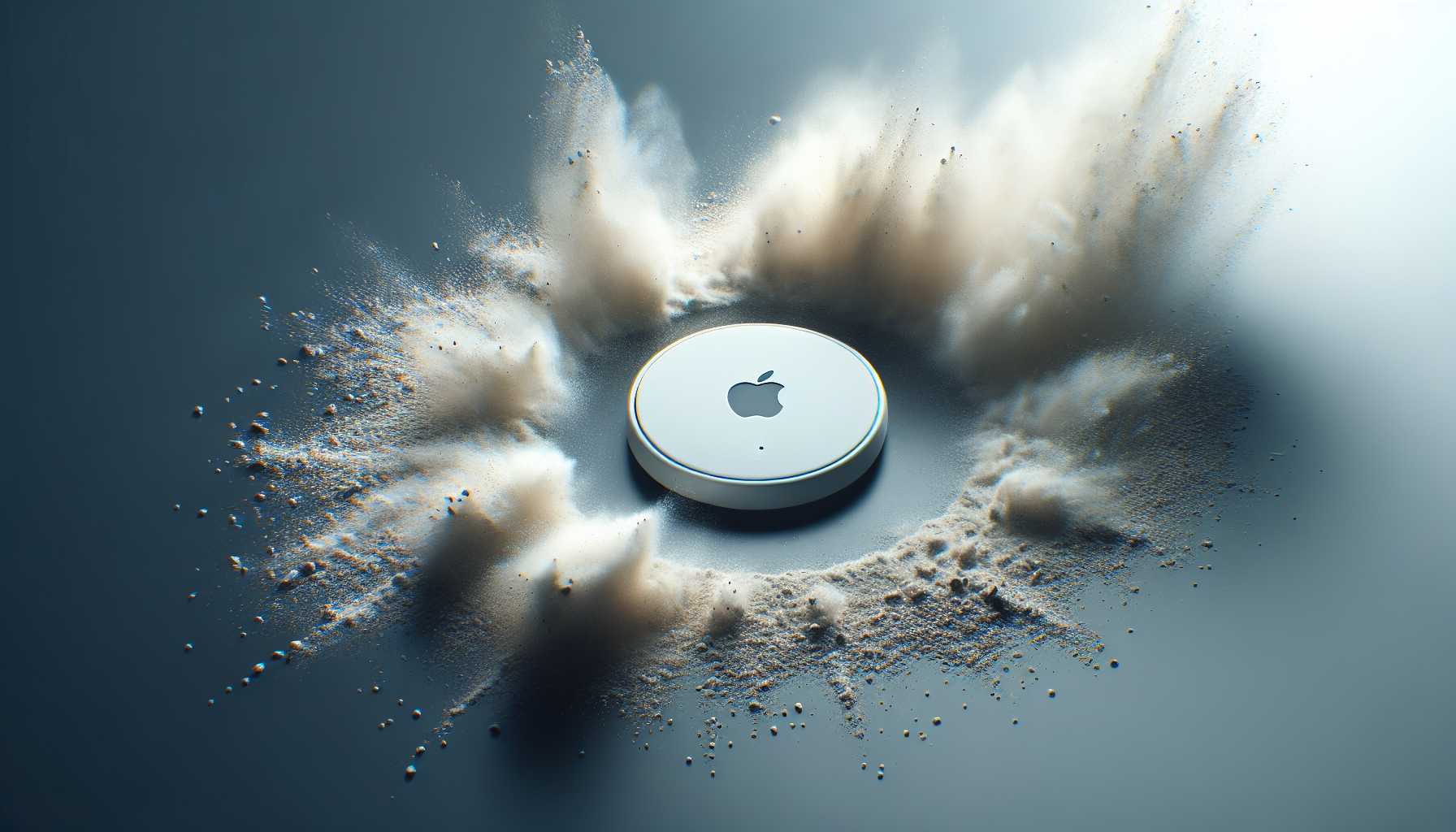 Apple AirTag with dust and water resistance