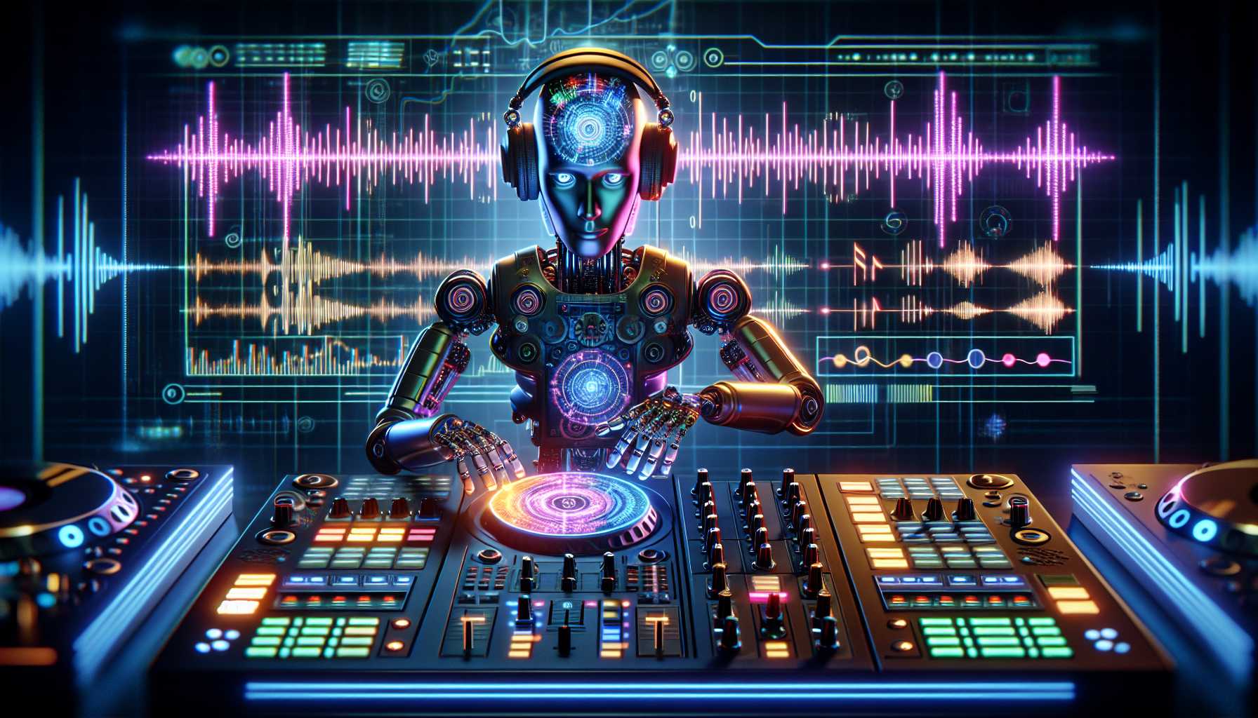 an AI DJ in a digital music interface