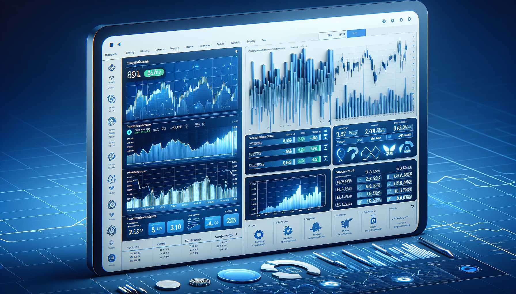 stock market analysis application