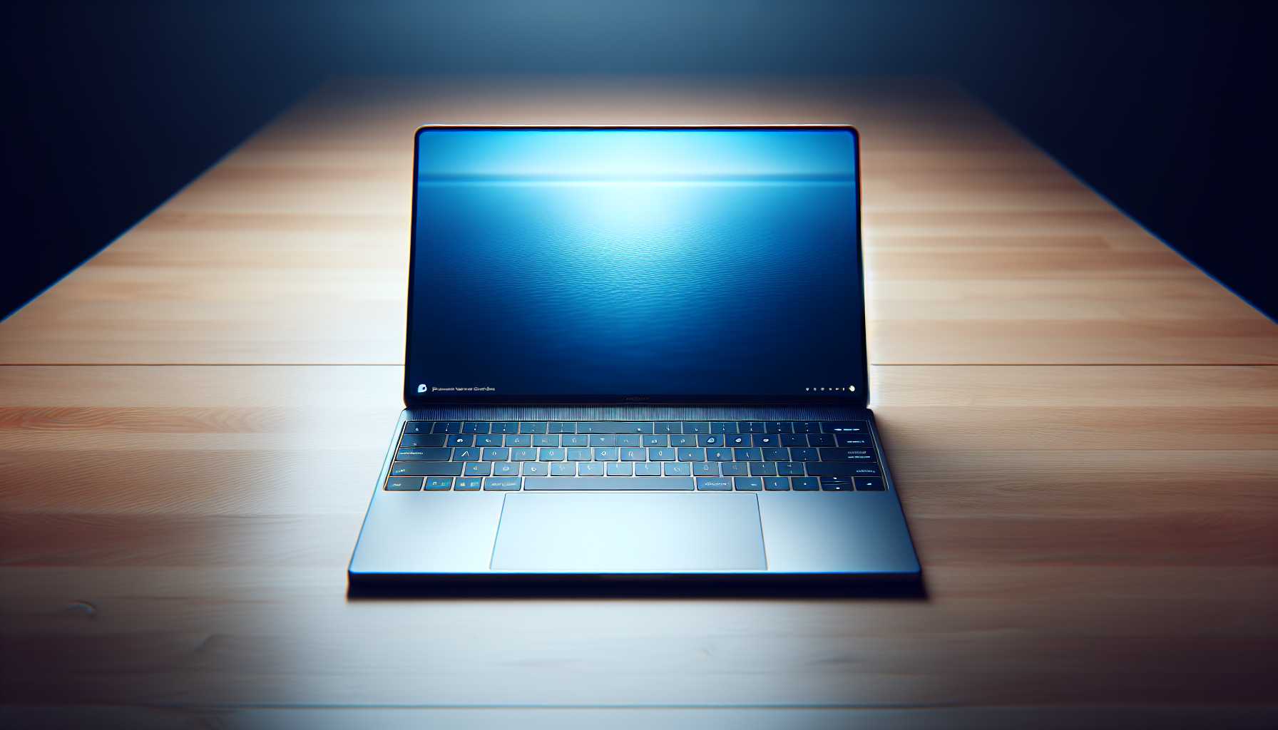 a mid-range laptop on a desk