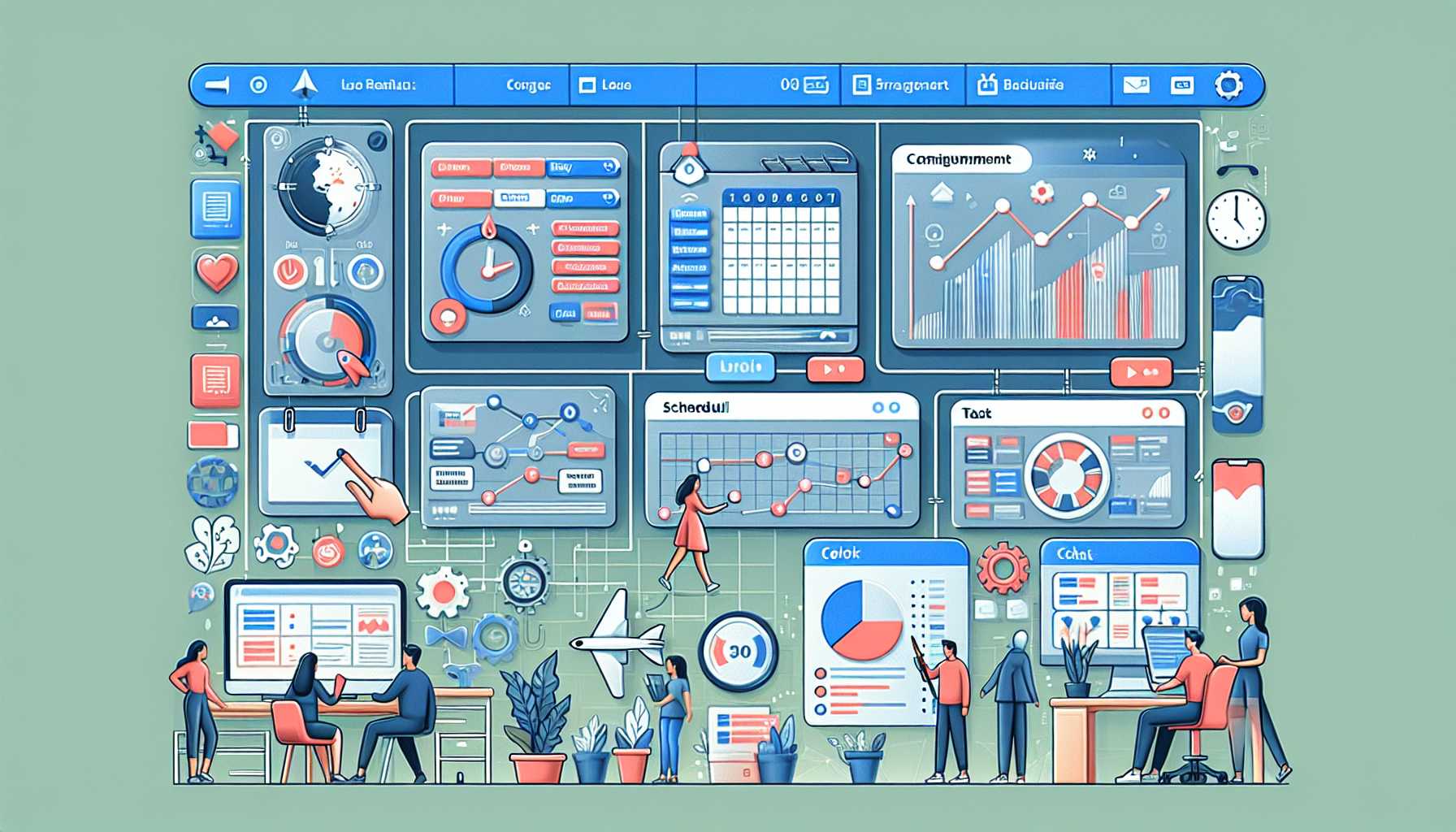 the interface of a simple yet powerful project management software