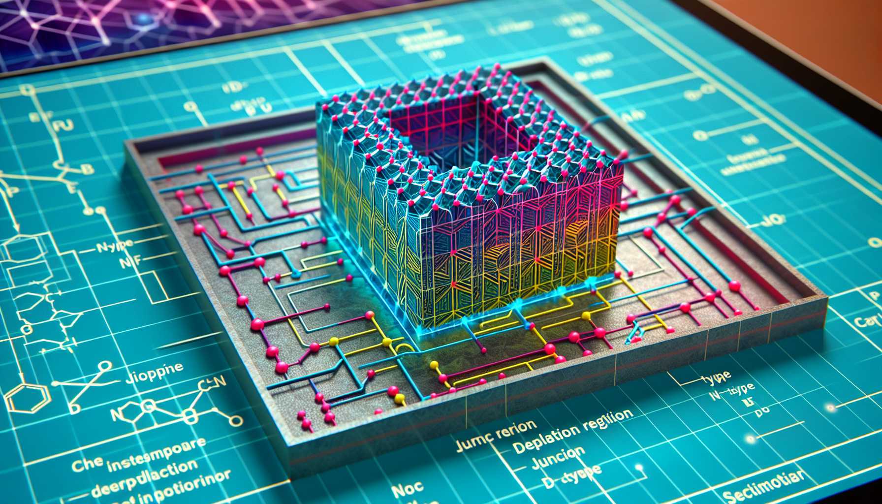 virtual model of a semiconductor