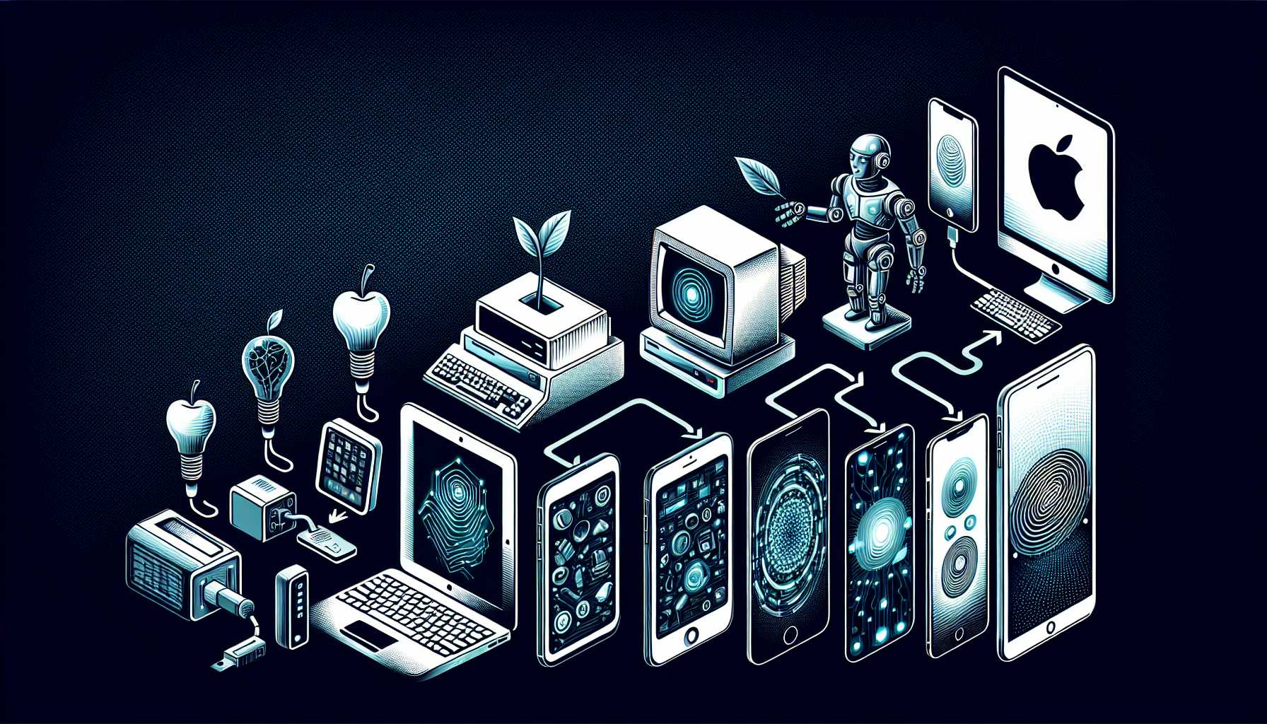 Apple's AI evolution concept