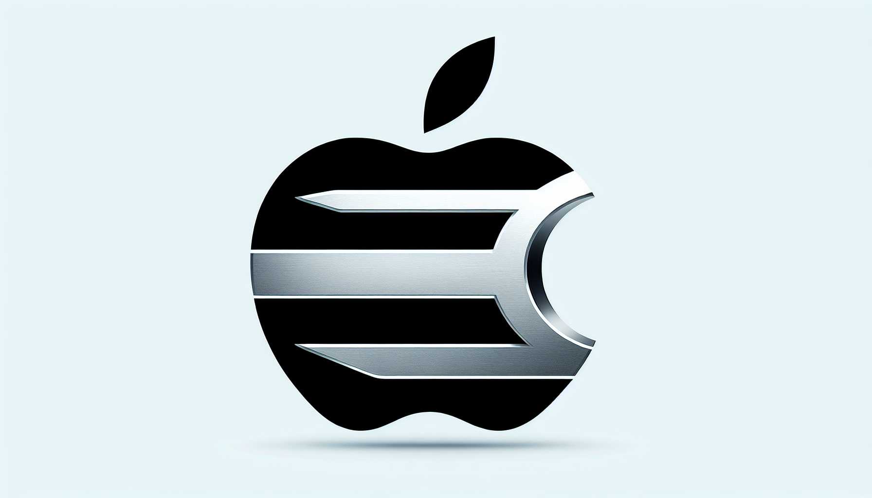 Fusion of Apple and Rivian logos