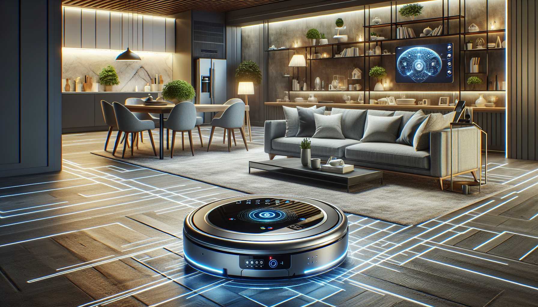 a robot vacuum cleaner illustrating the future of home robotics