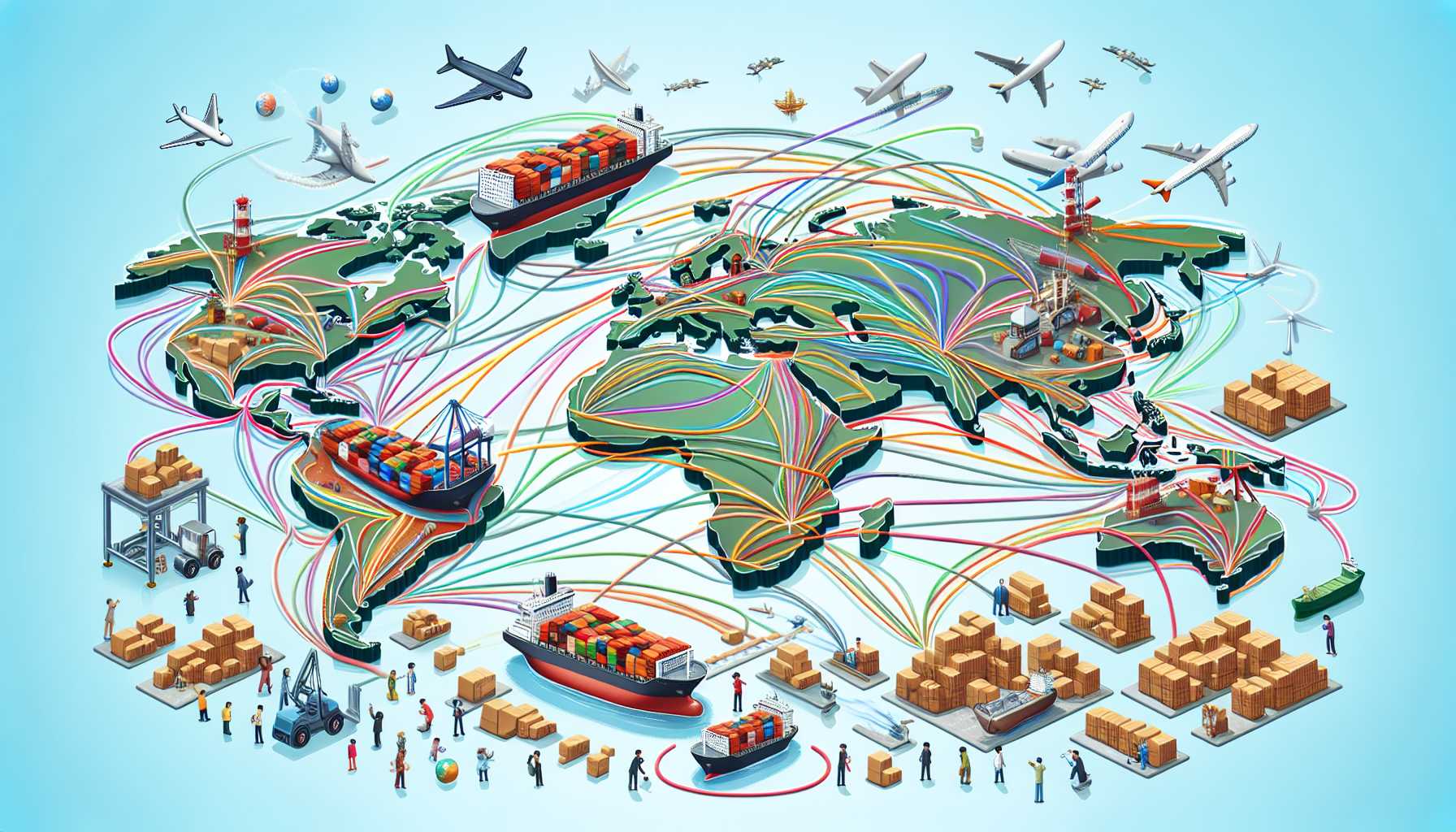 Graphic depicting supply chain disruptions