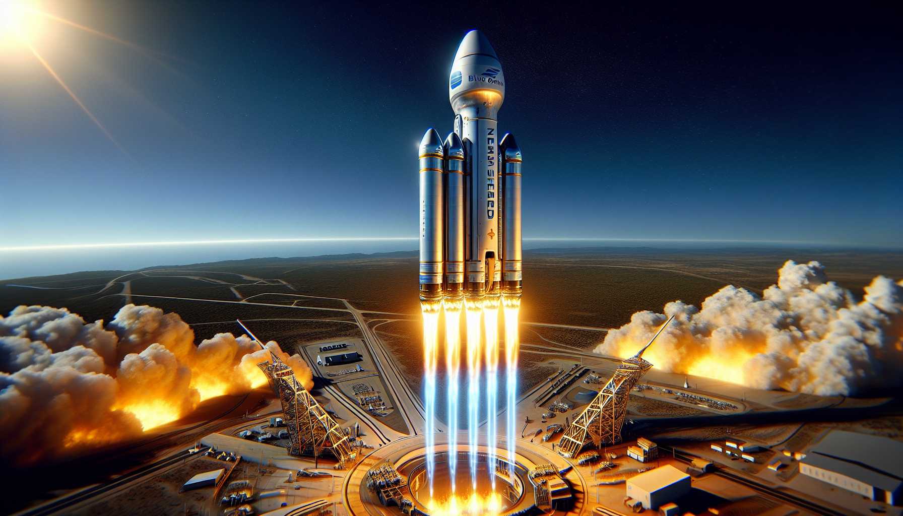 blue origin's new shepard rocket launching