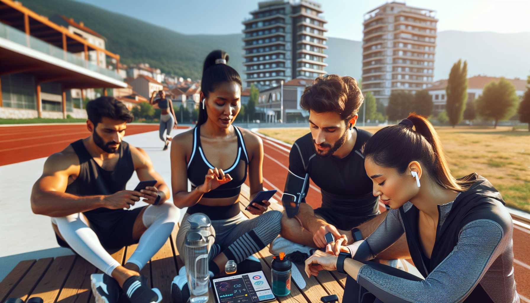 people in Macedonia using technology for fitness tracking