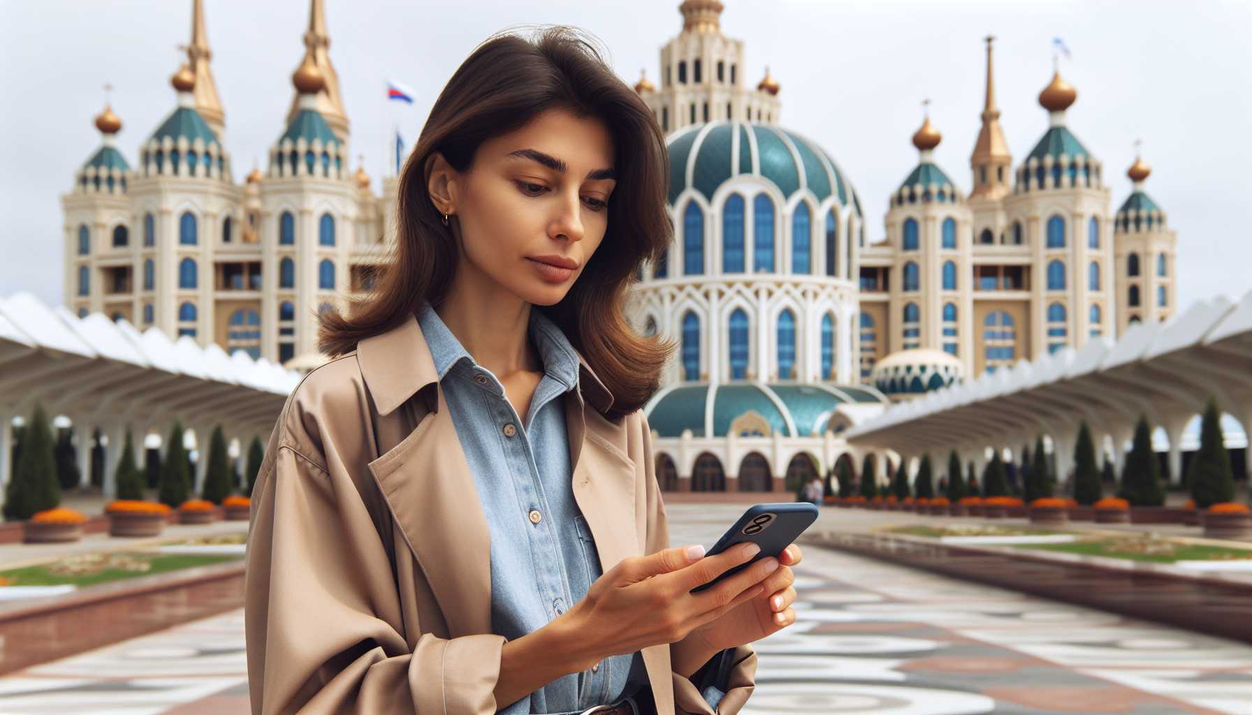 A person in Krasnodar Krai using a mobile app to read local news.